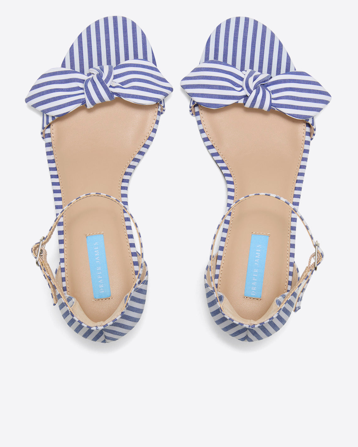 Preston Sandal Blue & White Stripe