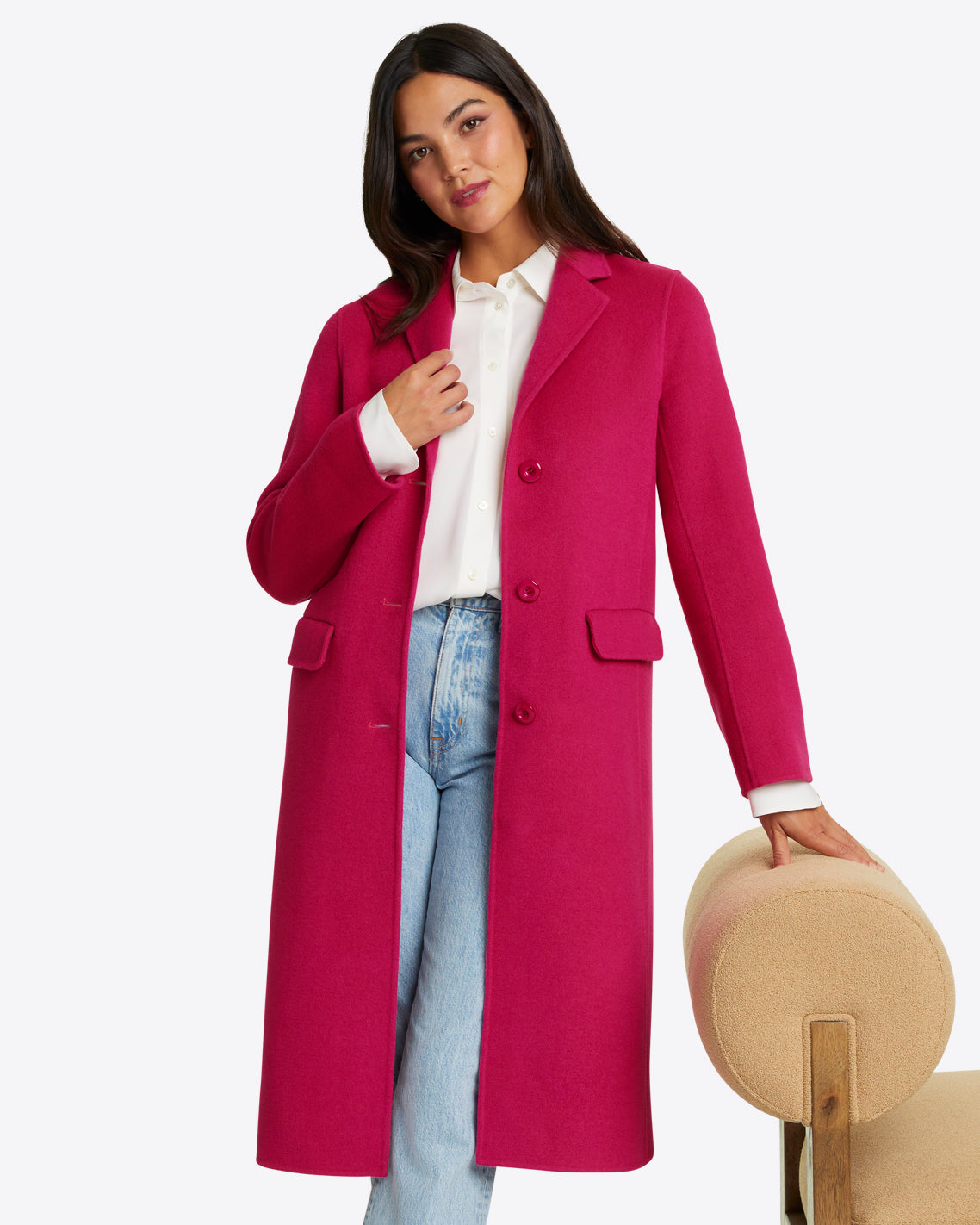 Woods Coat in Pink