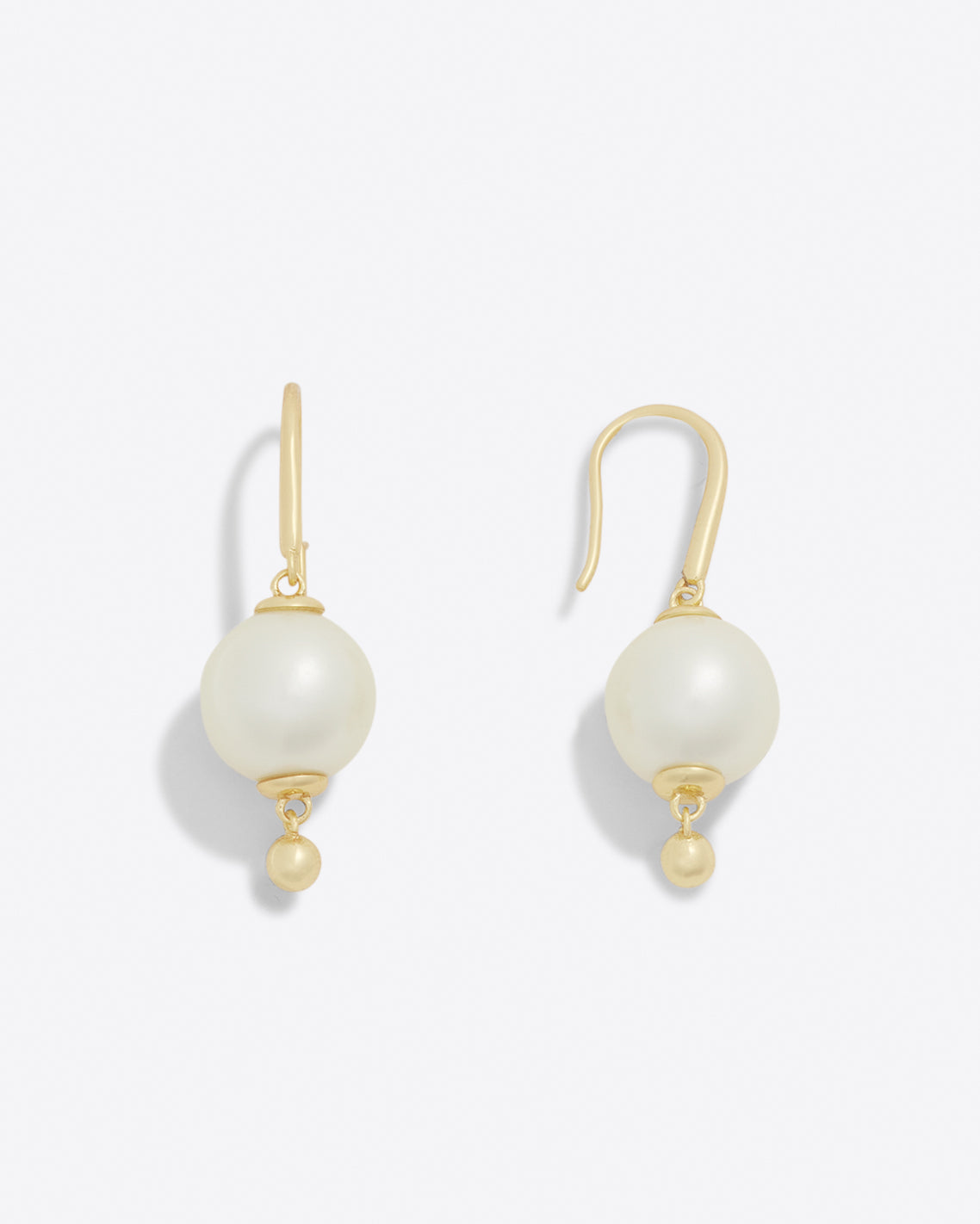 Pearl Gold Bead Earrings