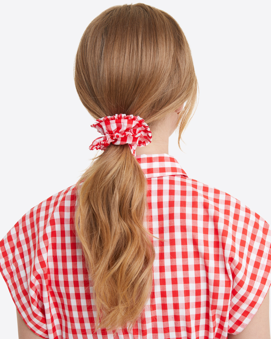 Scrunchie in Poppy Red Gingham