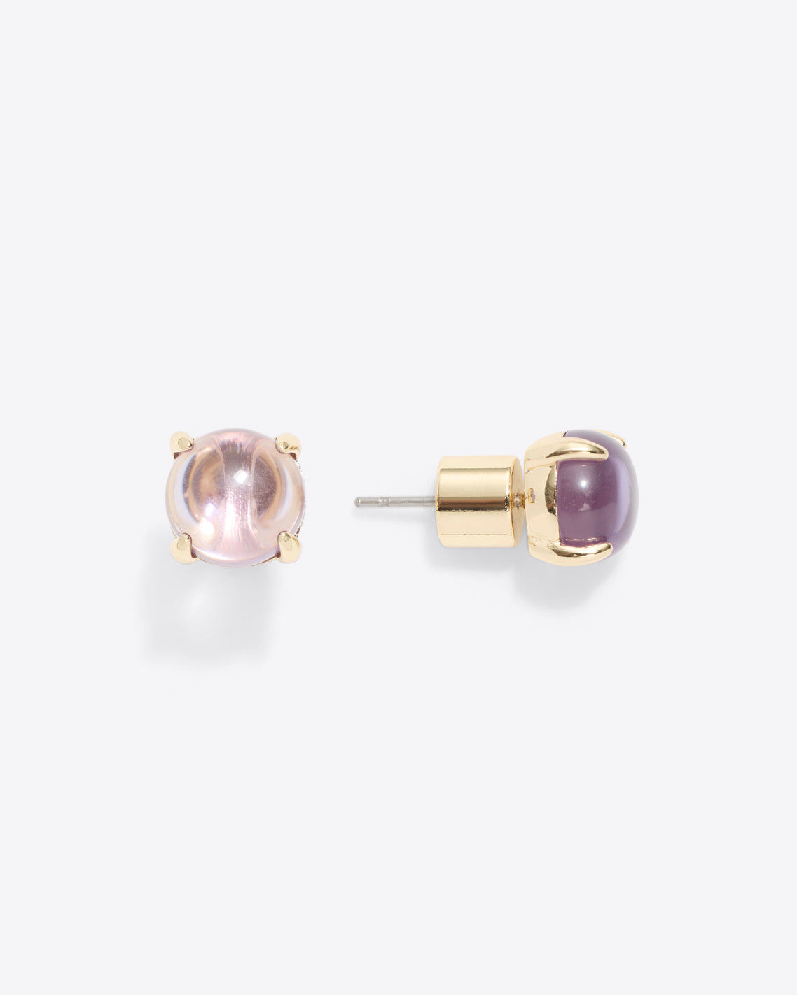 Jelly Cabochon Studs in Lavender