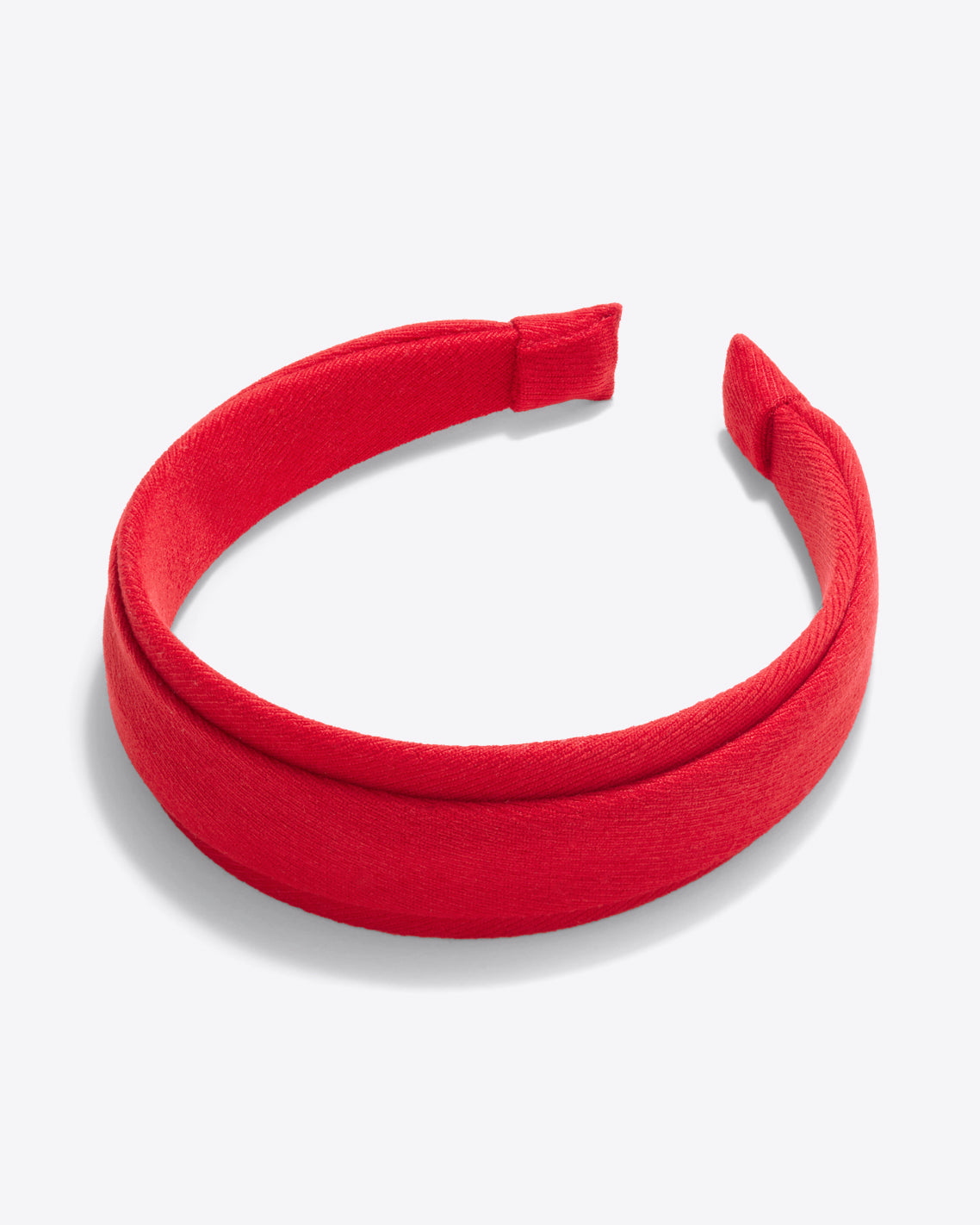 Pleated Headband in Red