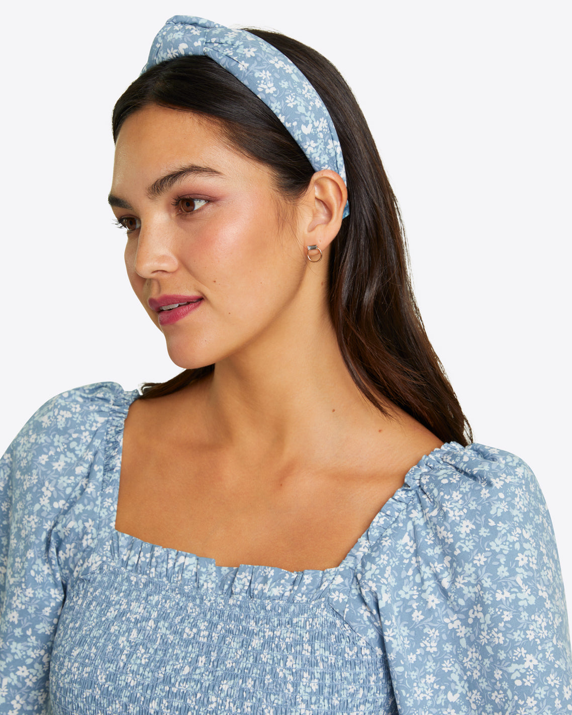 Knot Headband in Bluebell Floral