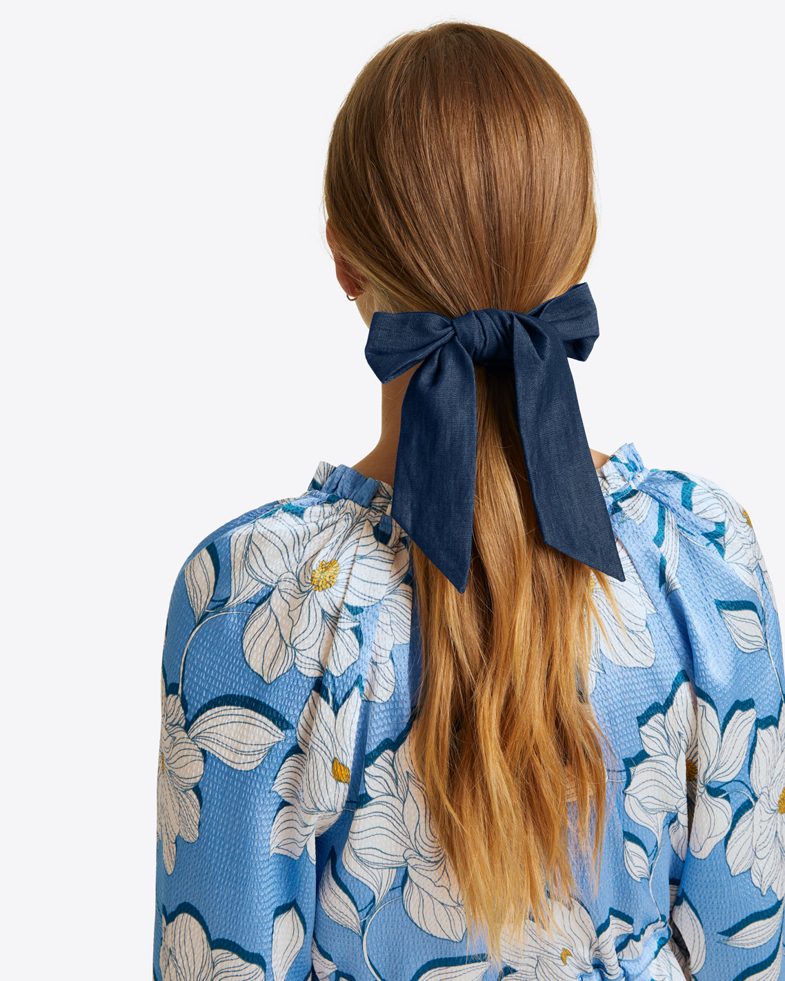 Scarf Scrunchie in Chambray