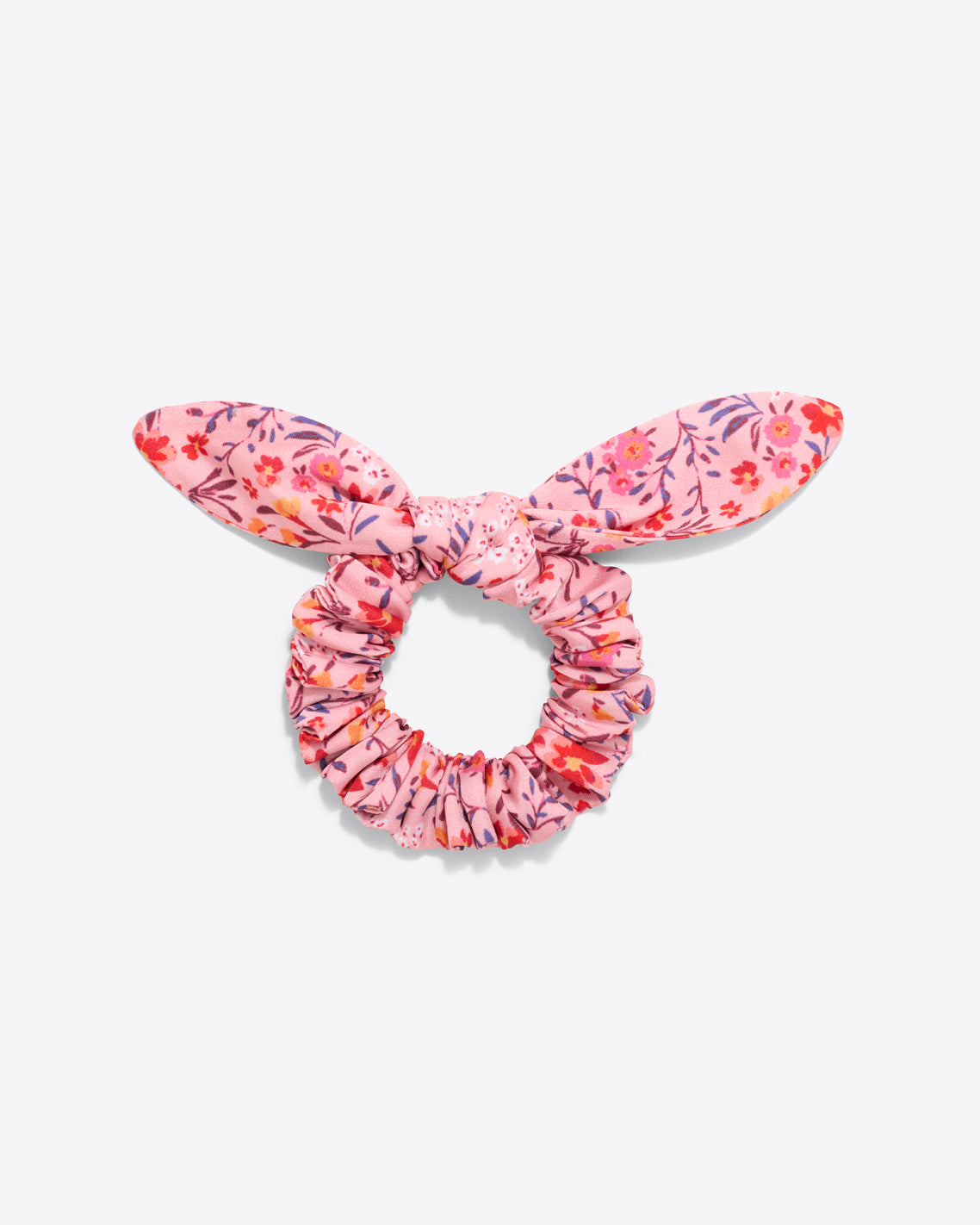 Knot Scrunchie in Pansy Floral