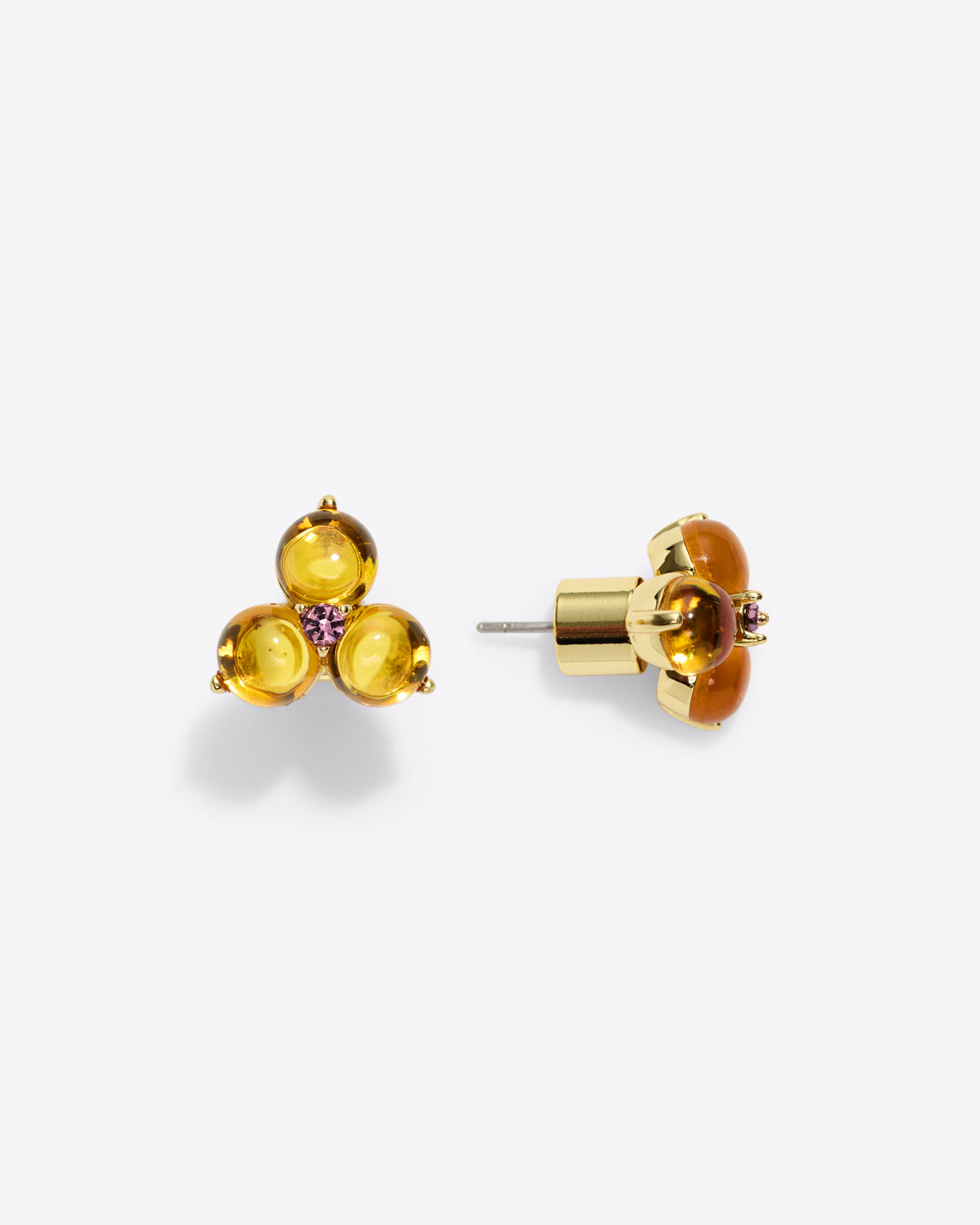 Clover Studs in Yellow