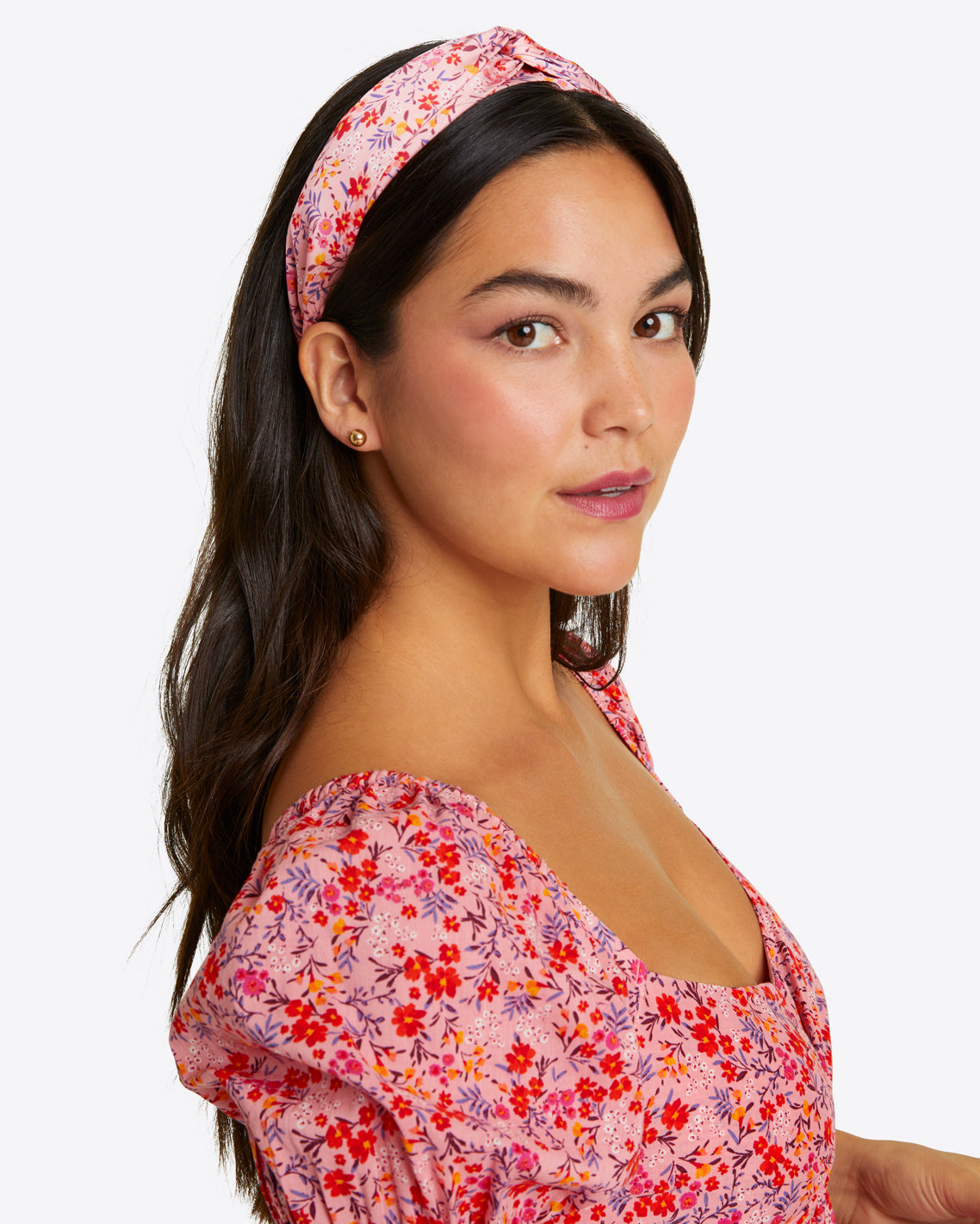 Twist Headband in Pansy Floral