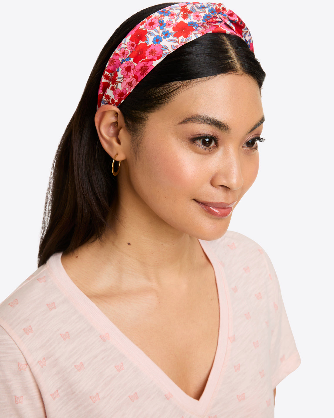 Twist Headband in Meadow Flower