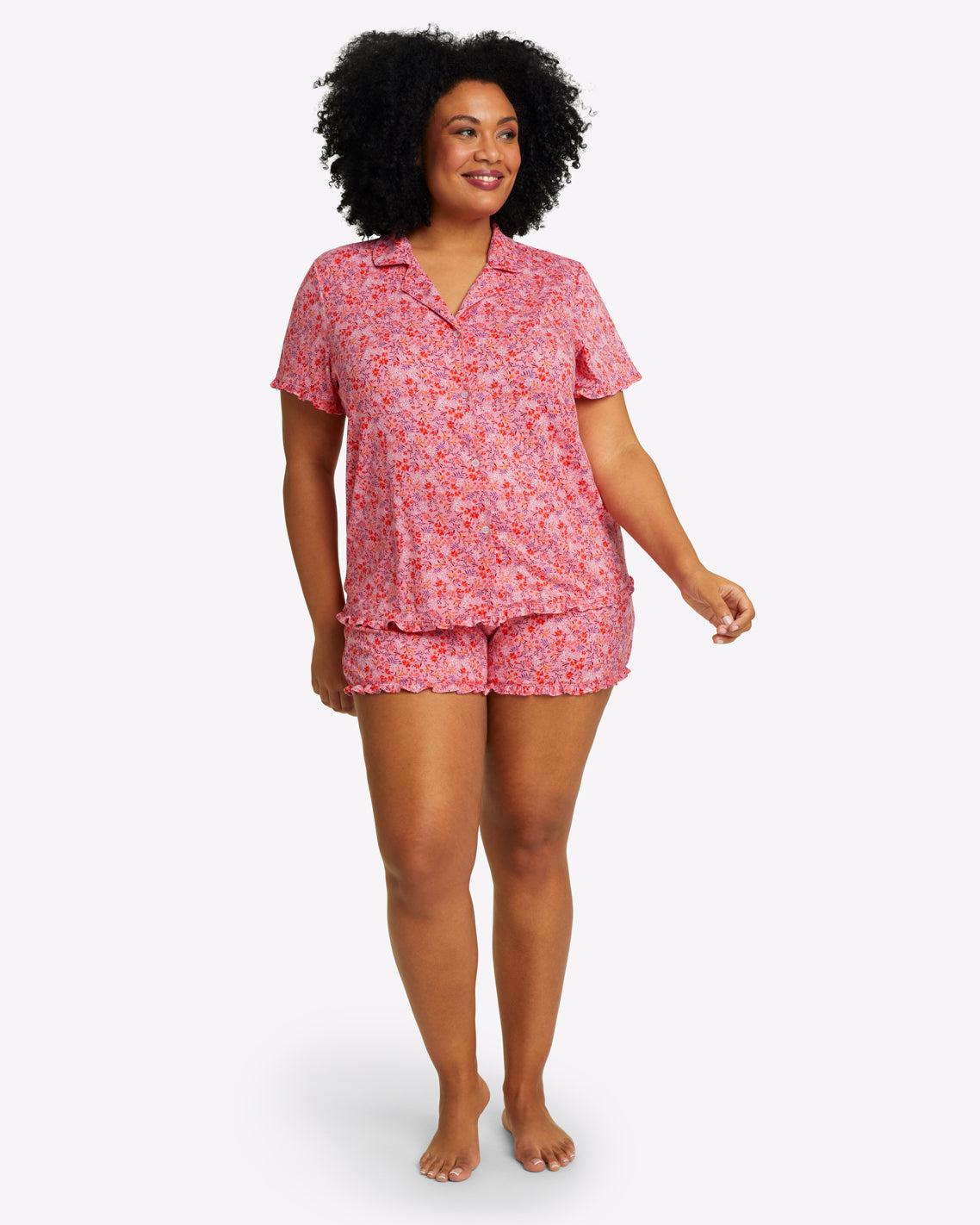 Mickey Pajama Set in Pansy Floral