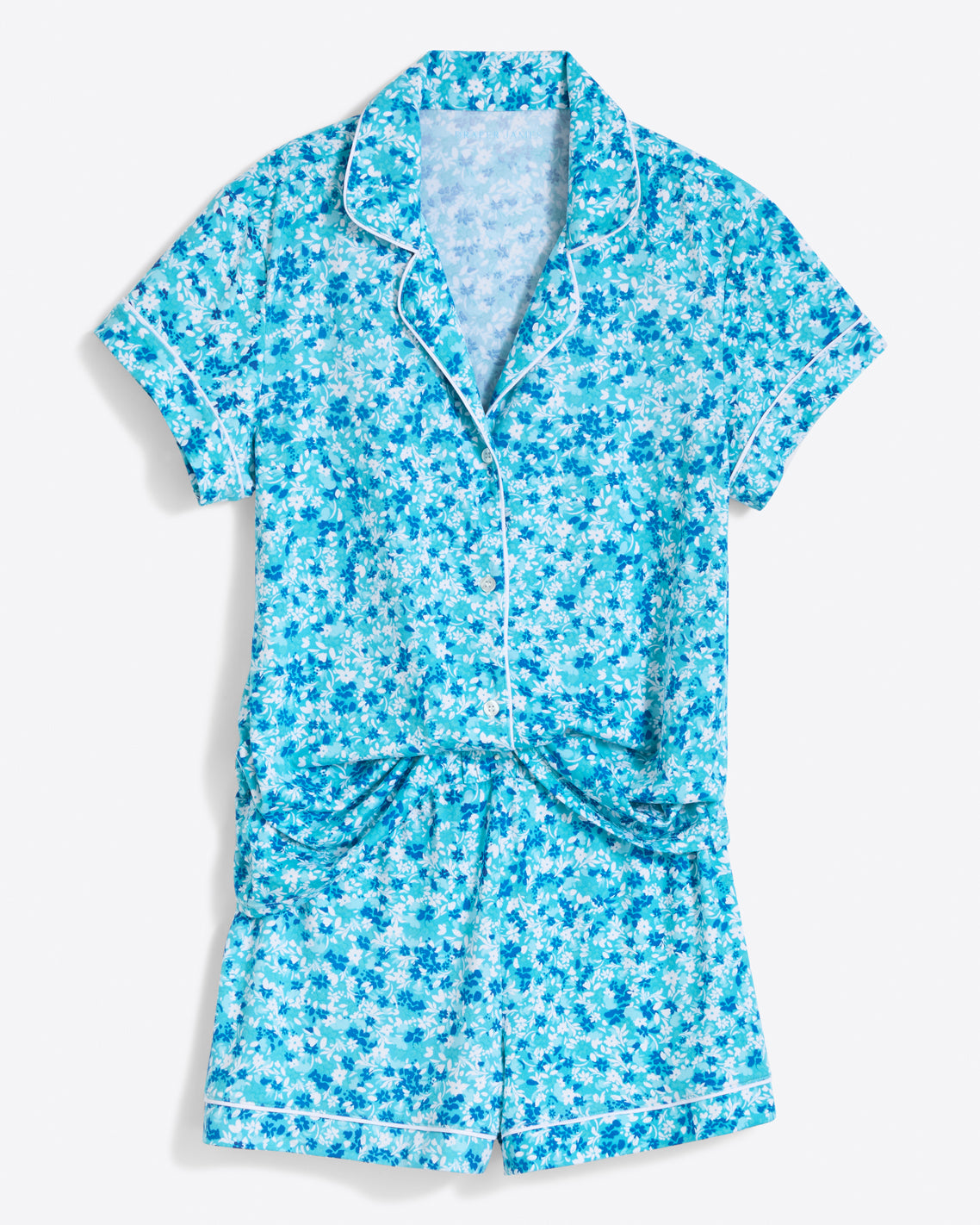 Sara Pajama Set in Blue Aster Floral