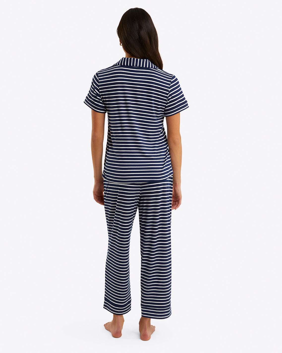 Linda Pajama Set in Nautical Stripe