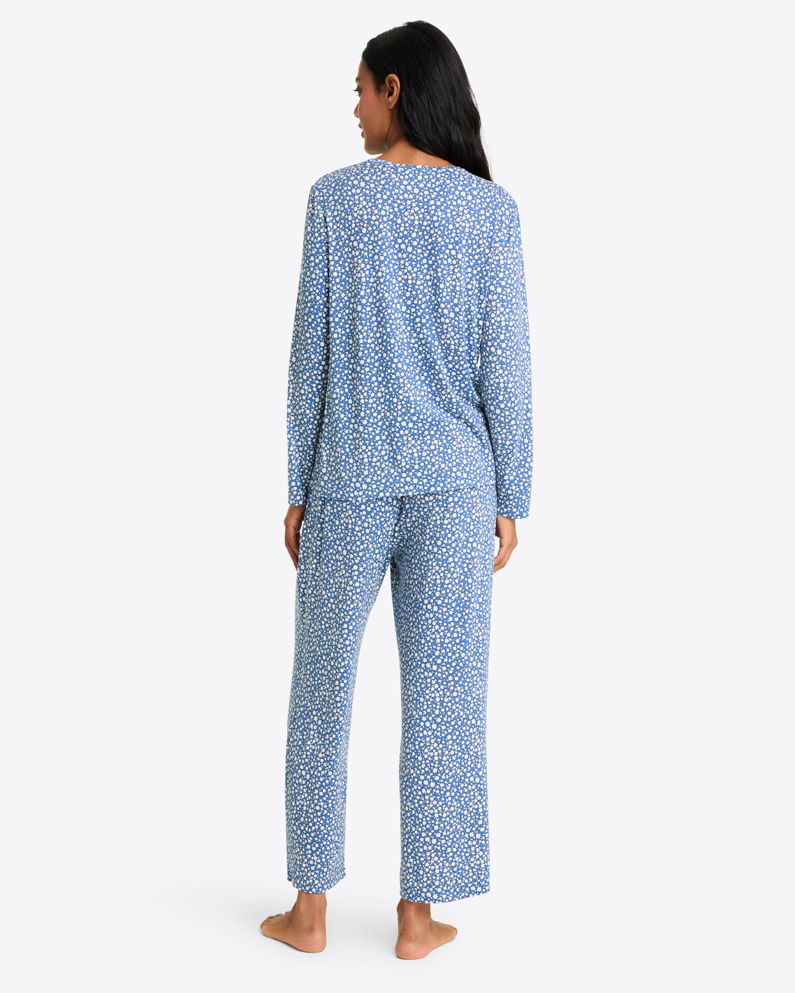 Amelia Pajama Set in Popcorn Ditsy Floral