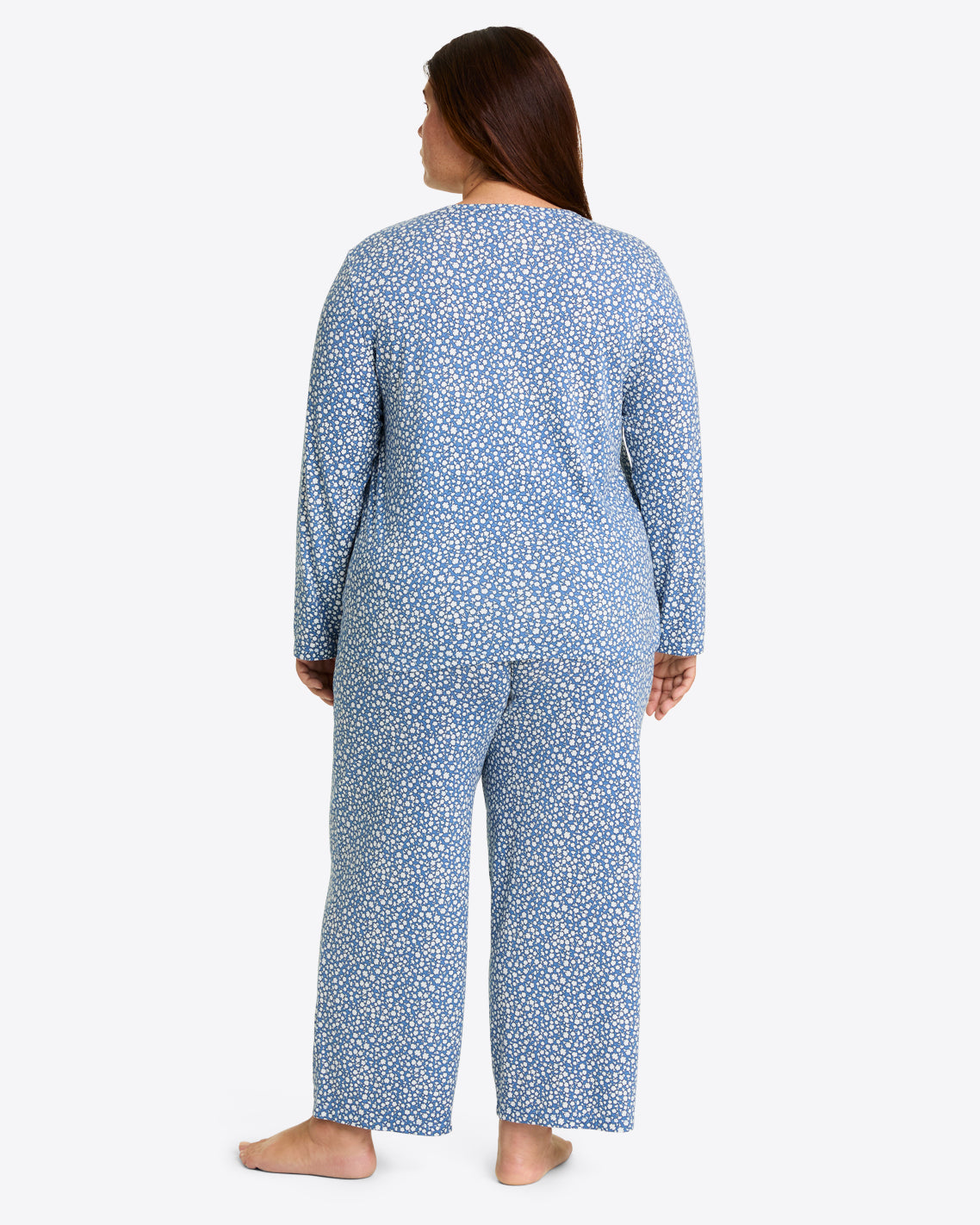 Amelia Pajama Set in Popcorn Ditsy Floral