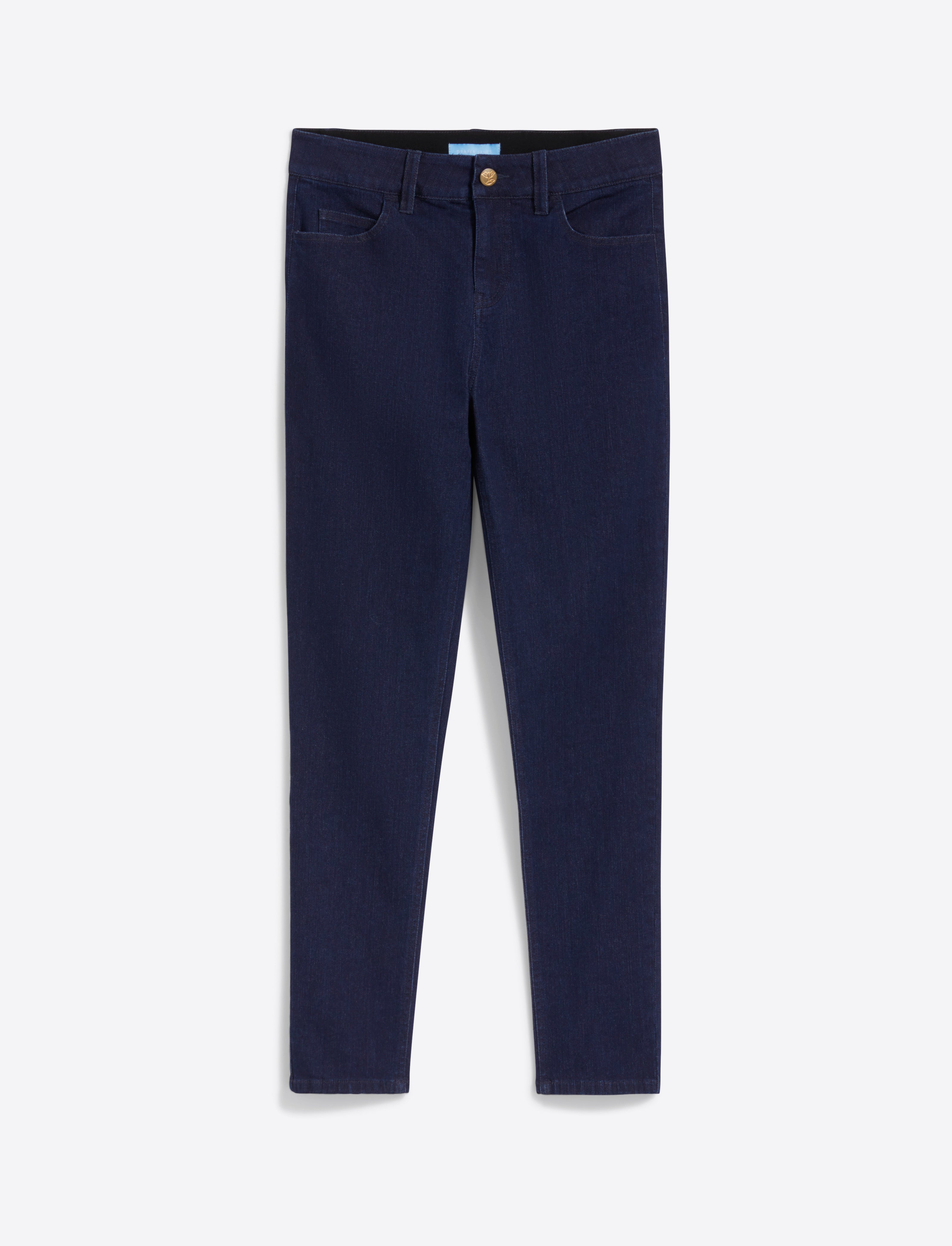 Mid-Rise Slim Jeans Dark Wash