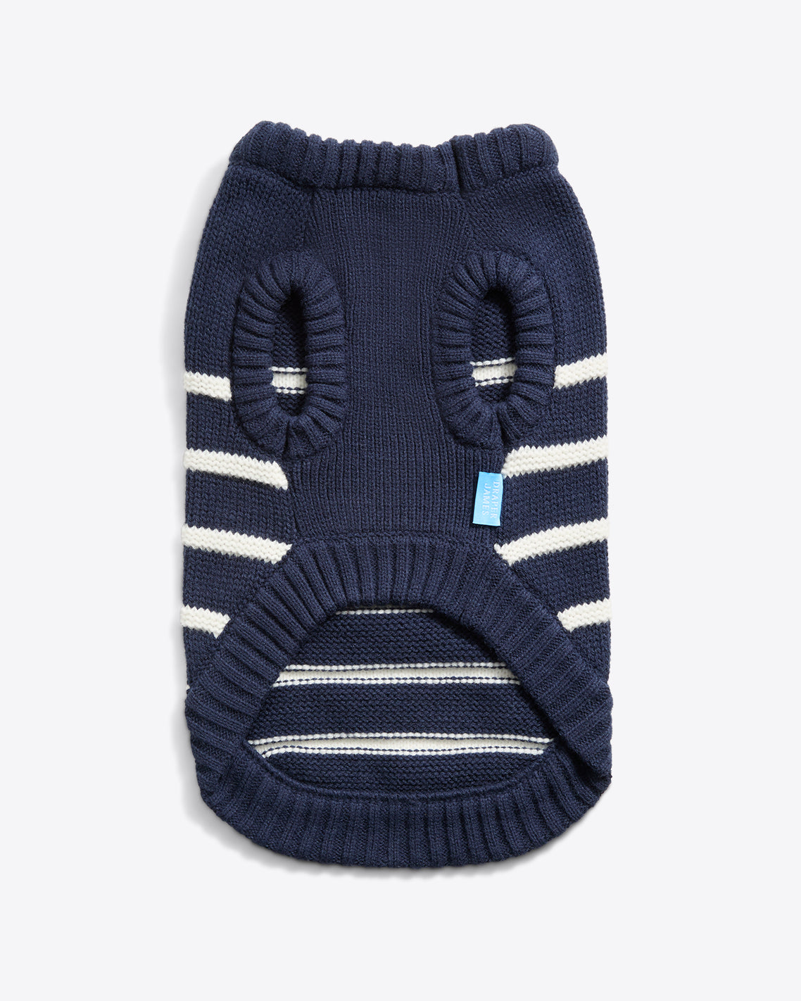 Dog Sweater Navy Mariner Stripe