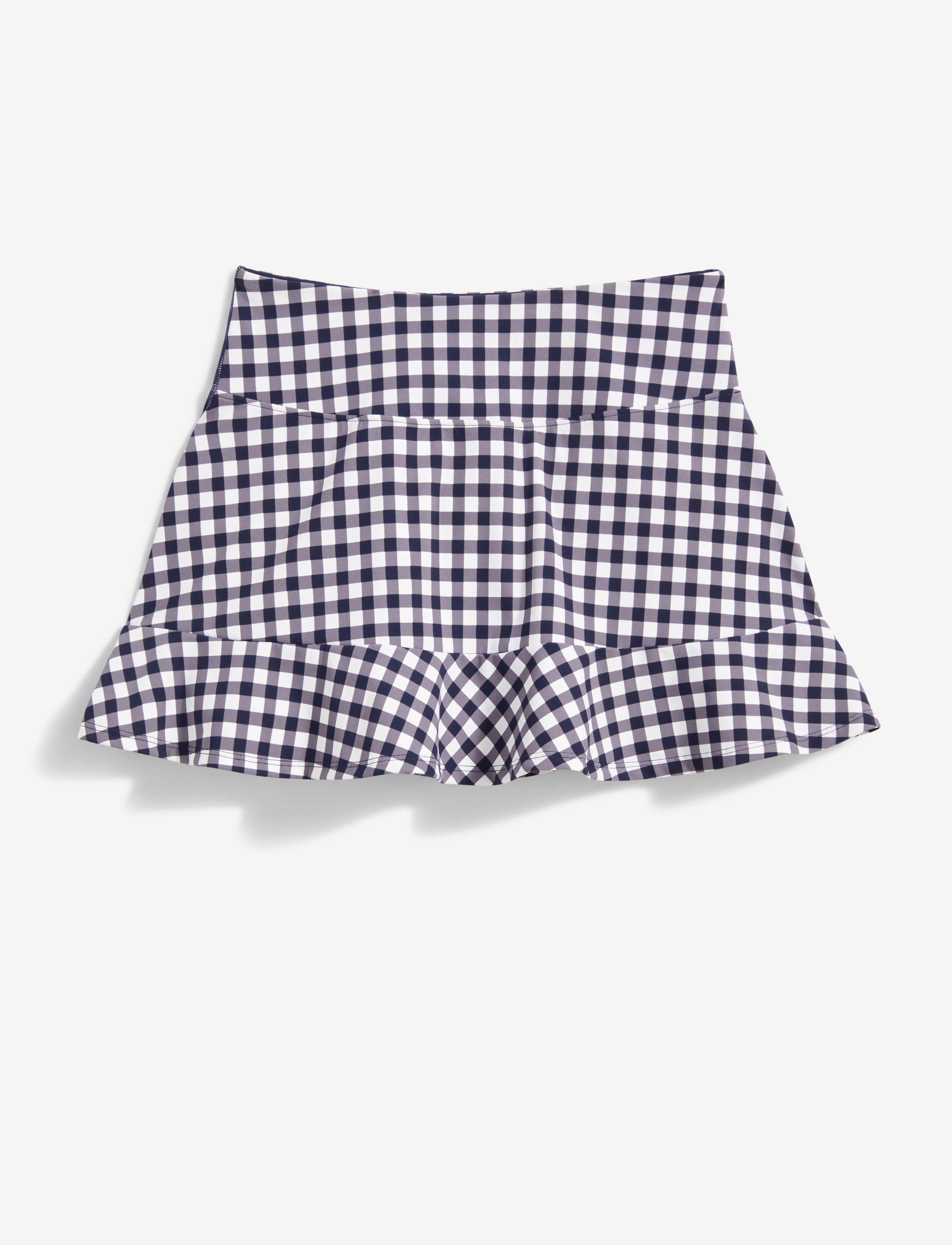 Ruffle Skort Navy Gingham