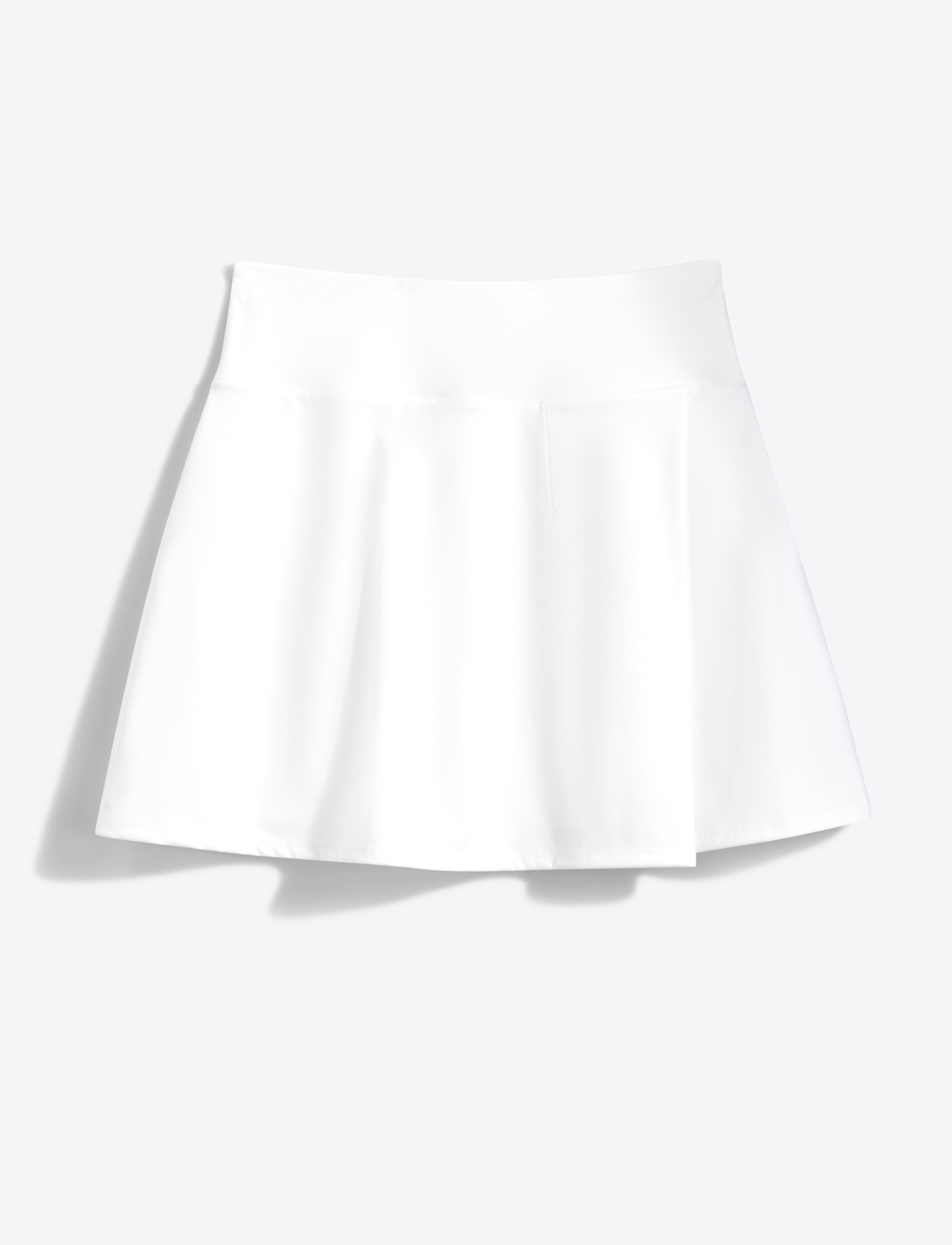 Side Slit Skort White