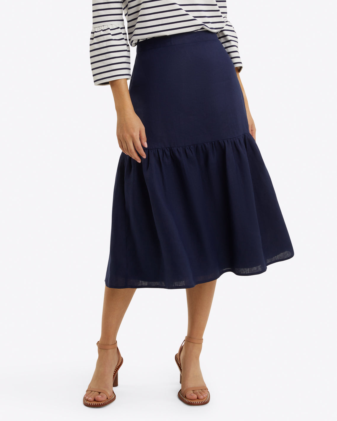 Midi Skirt in Linen