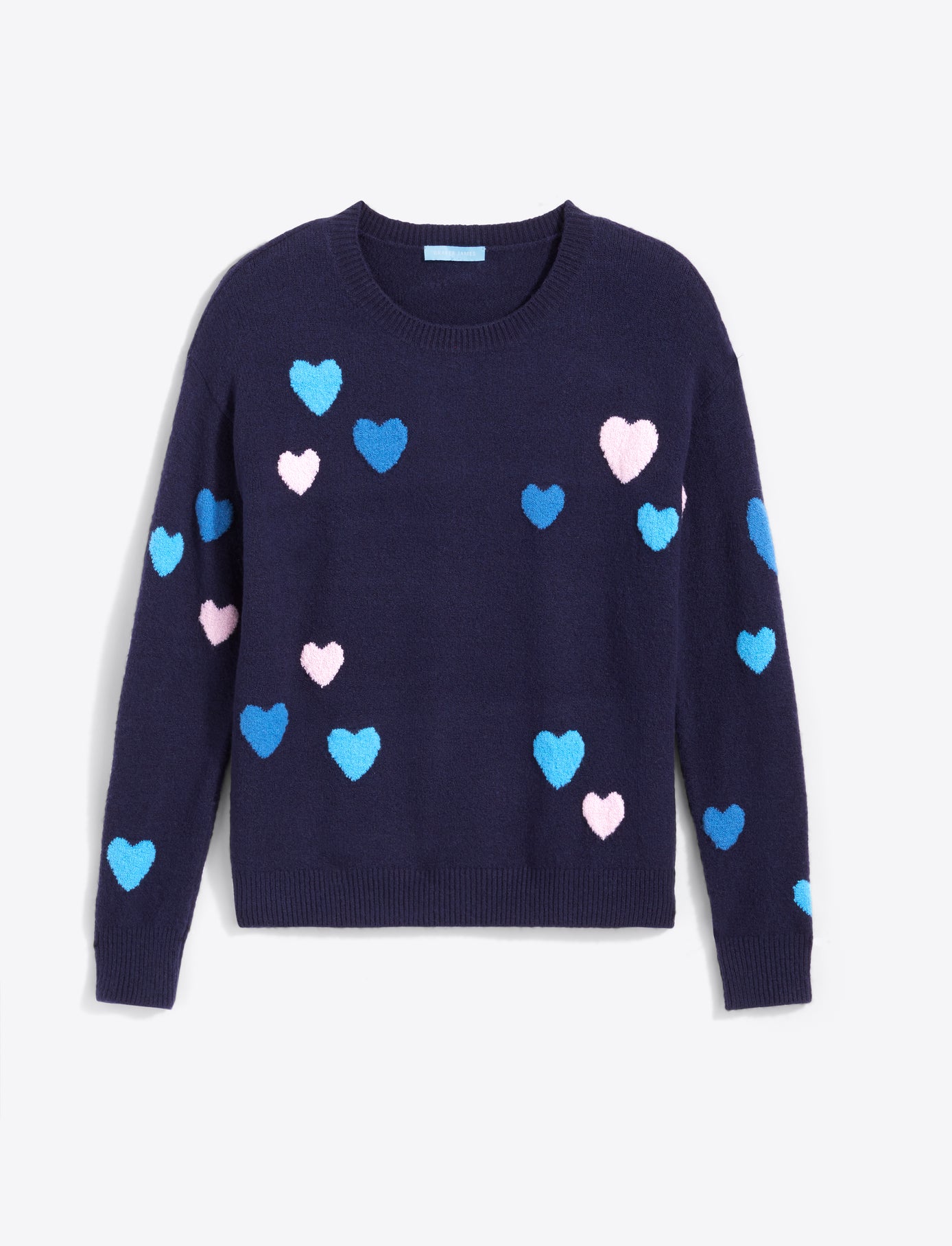 Multi Heart Crewneck Sweater