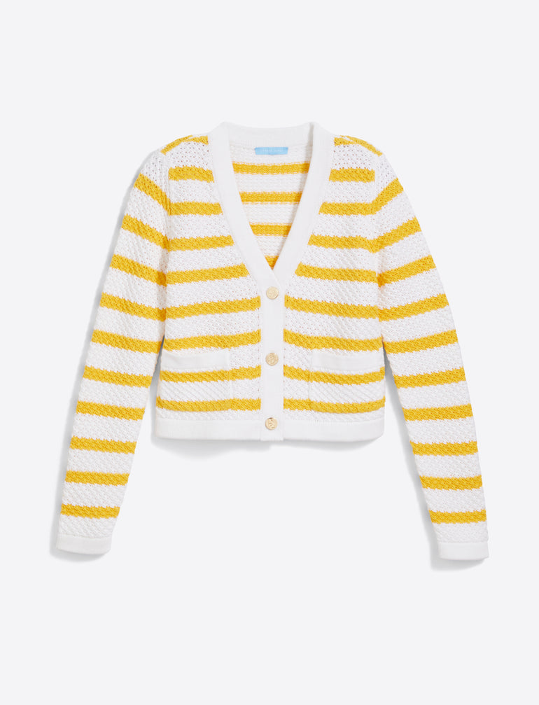 Rita V-Neck Cardigan in Cotton