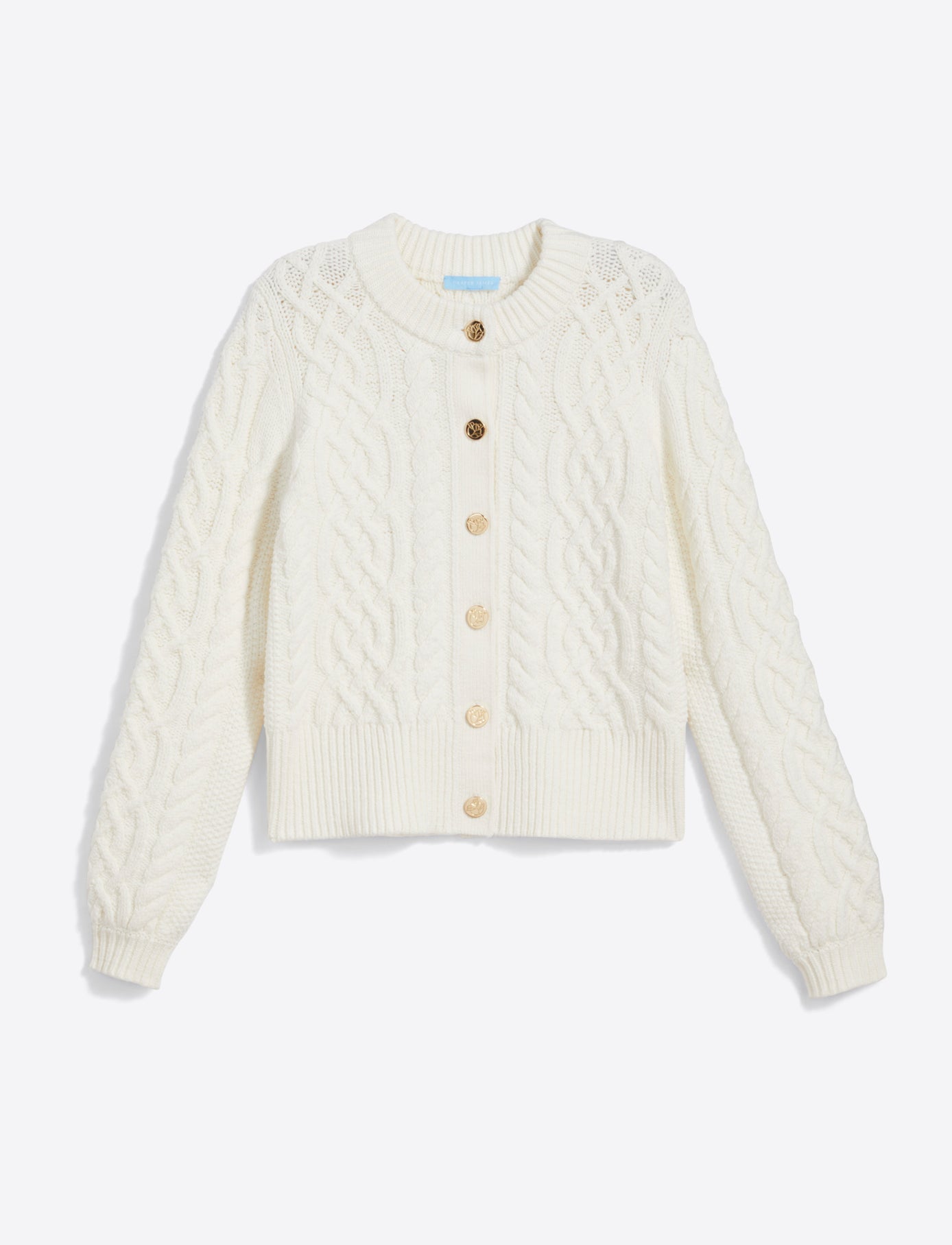 Cable Knit Cardigan in Cotton
