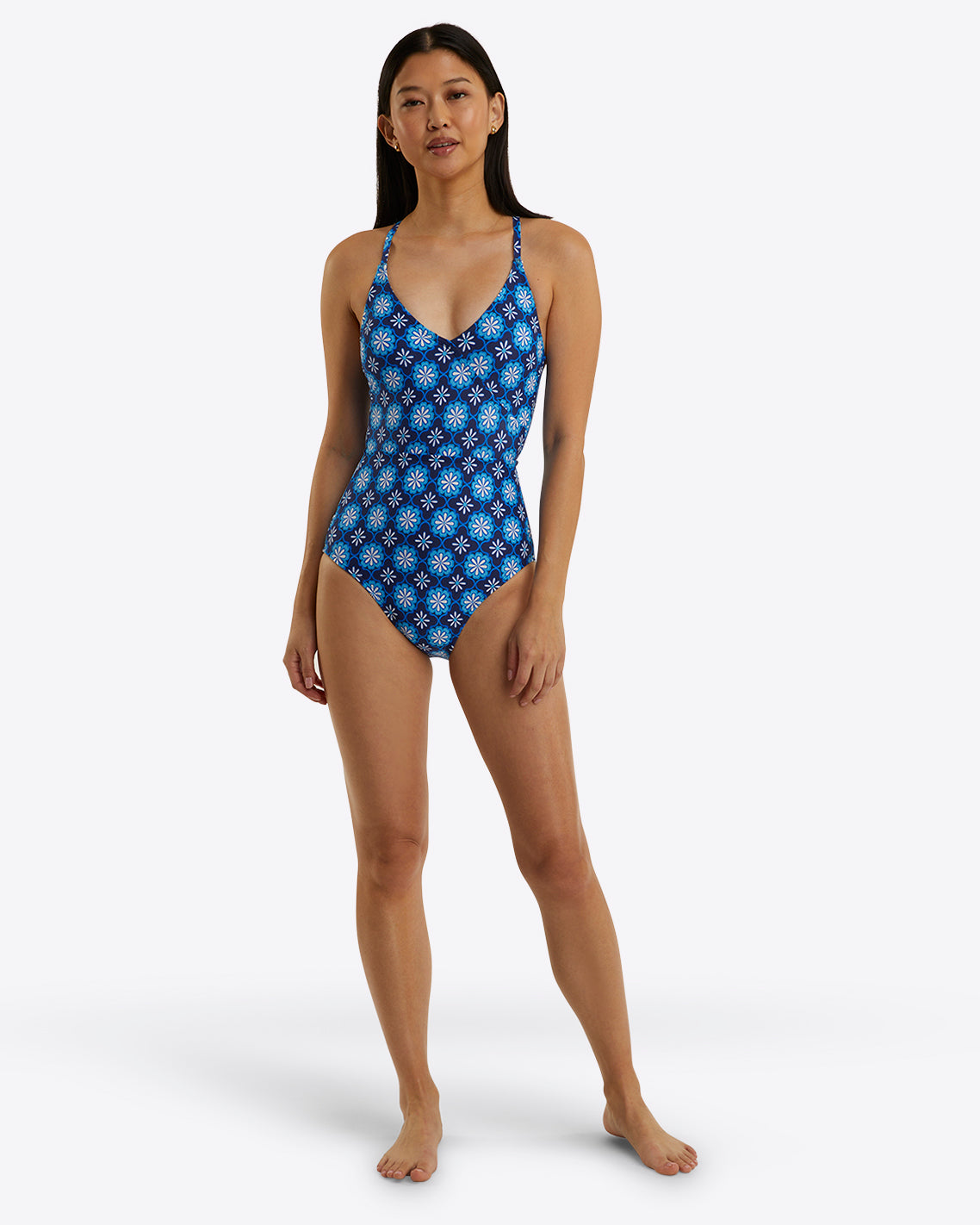 Crossover One Piece Swimsuit