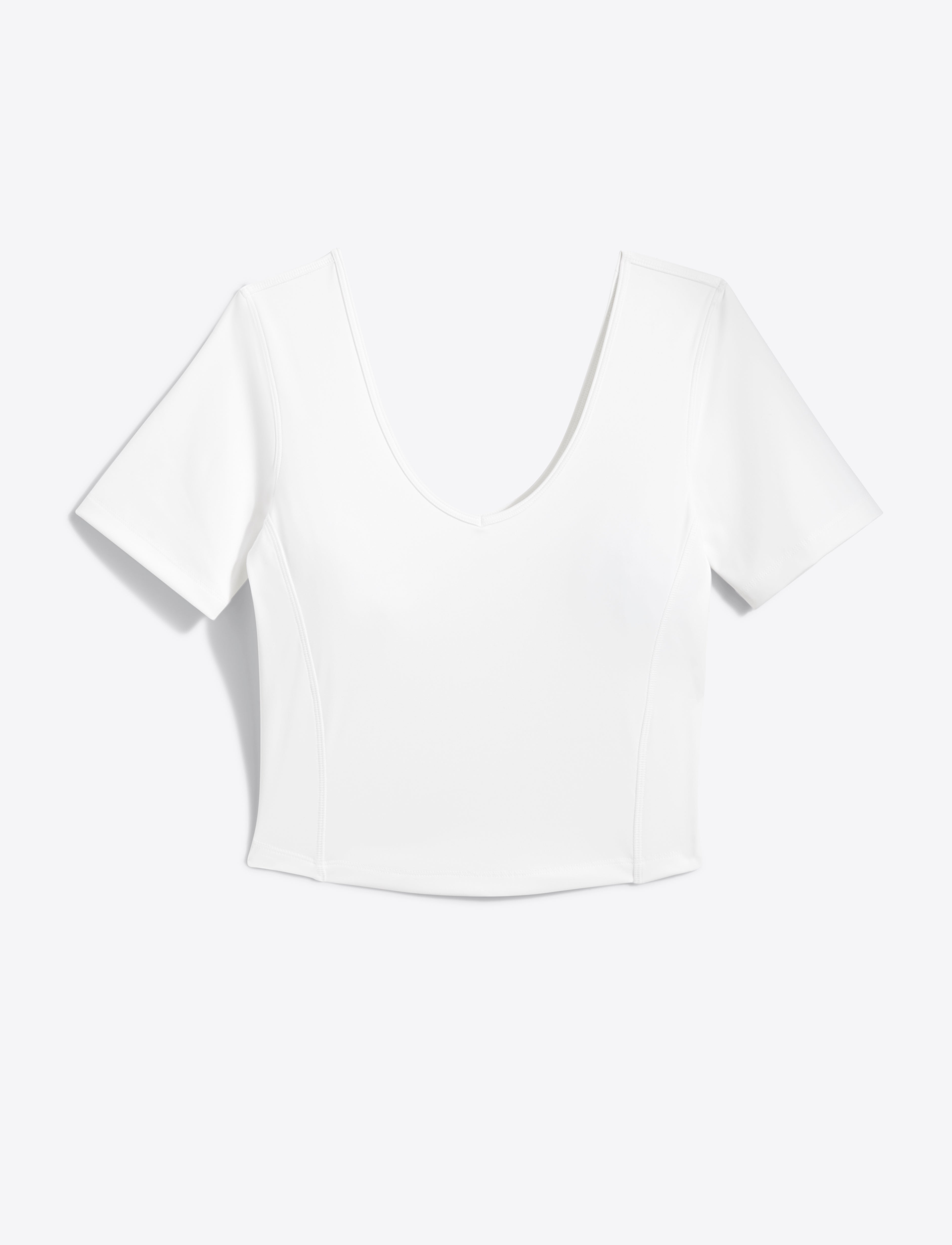 Cropped Sport Top White