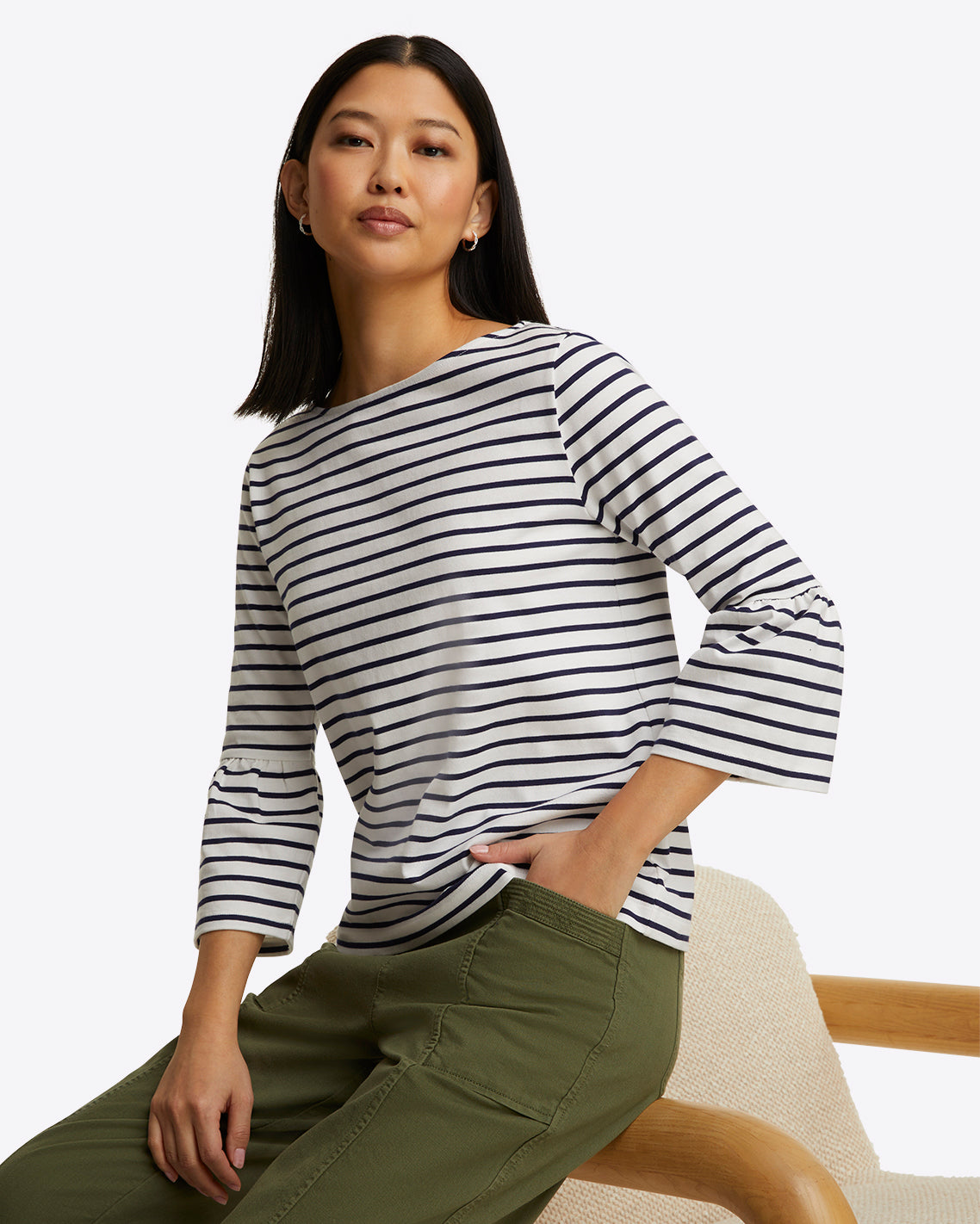Corey Bell Sleeve Top in Cotton