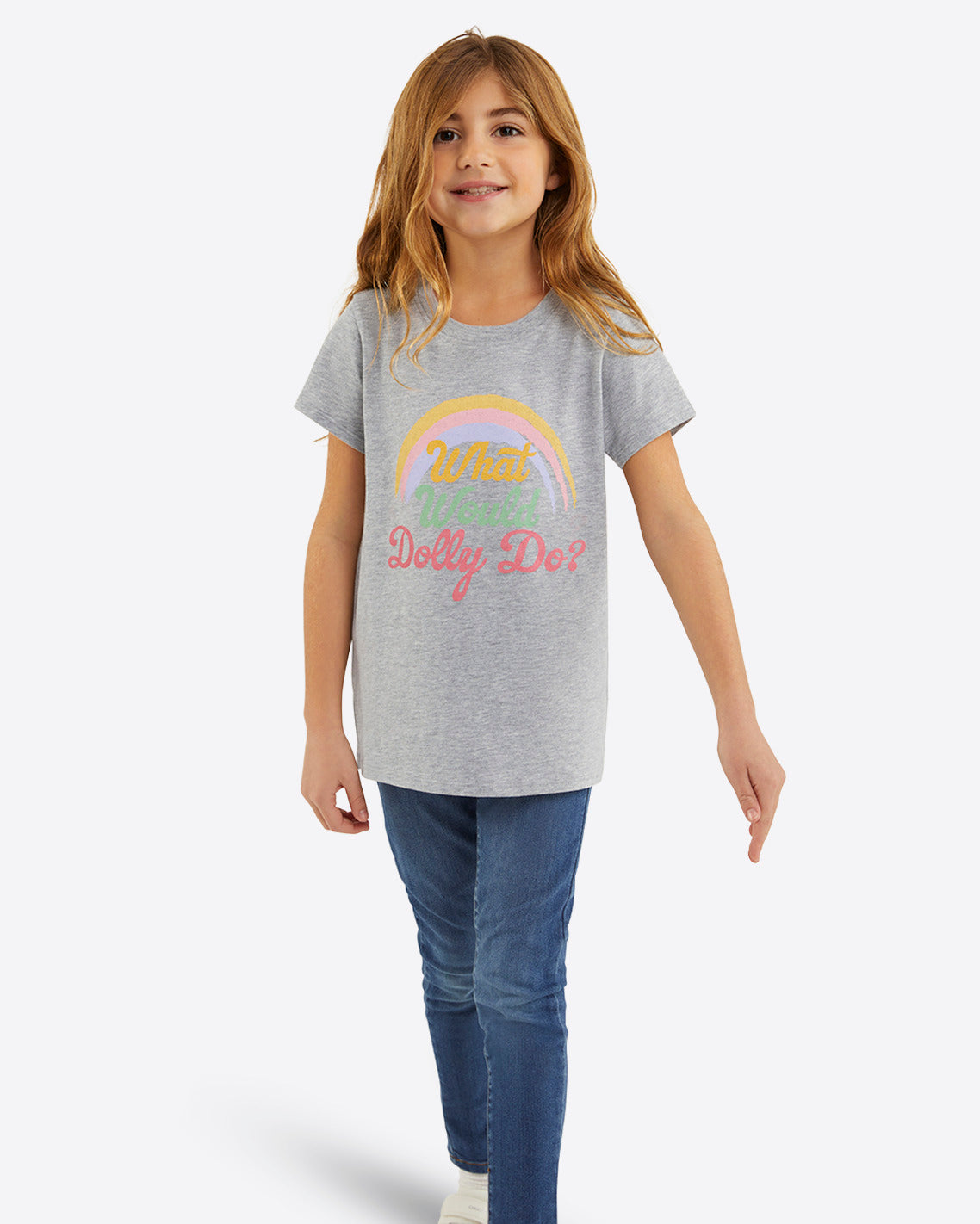 Kids What Would Dolly Do Rainbow T-Shirt