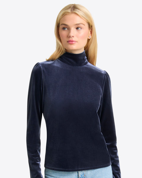 Velvet turtleneck deals