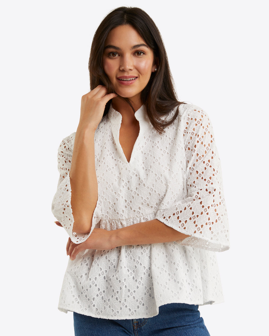 Maya Top Eyelet