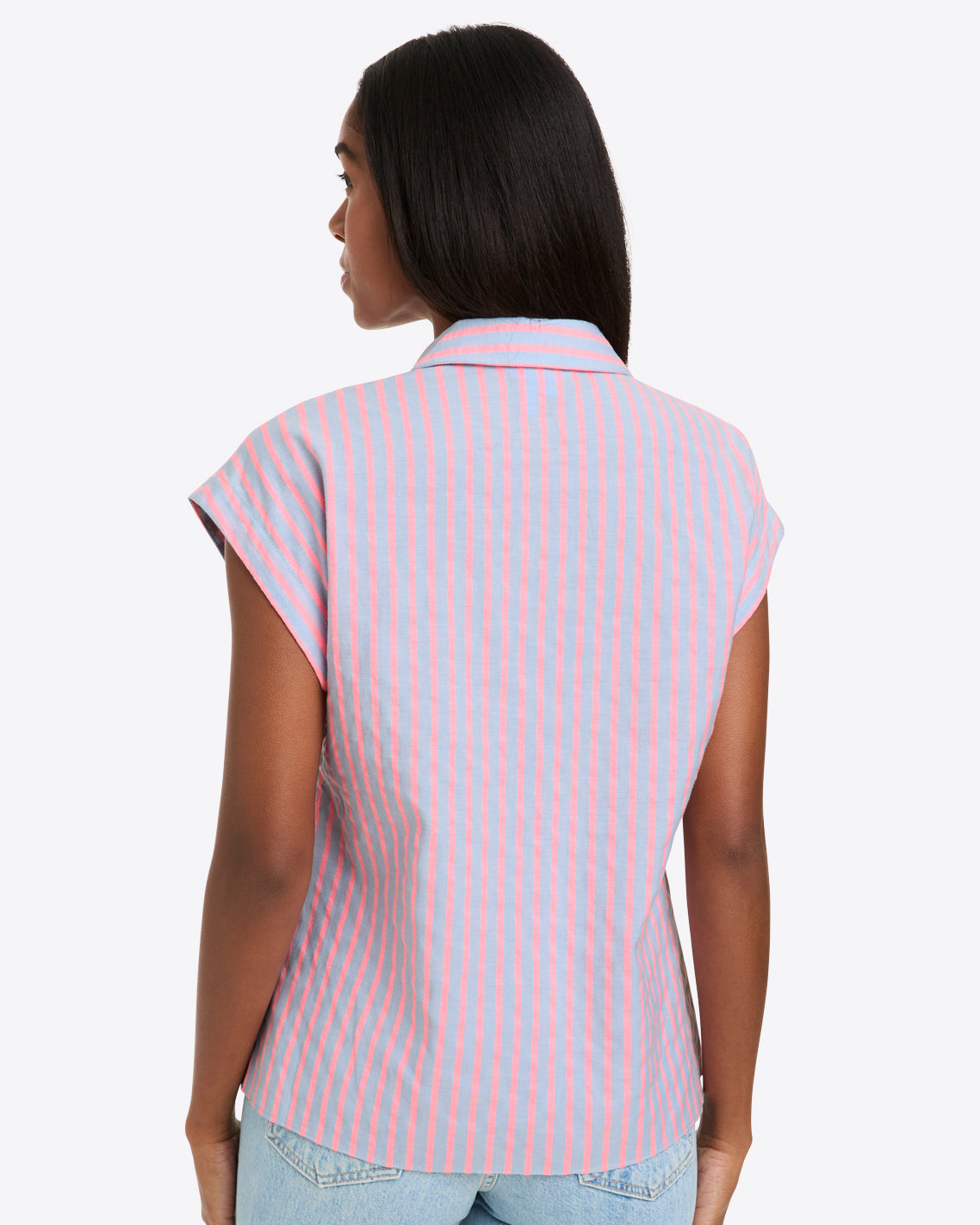 Sadie Top Seersucker Stripe