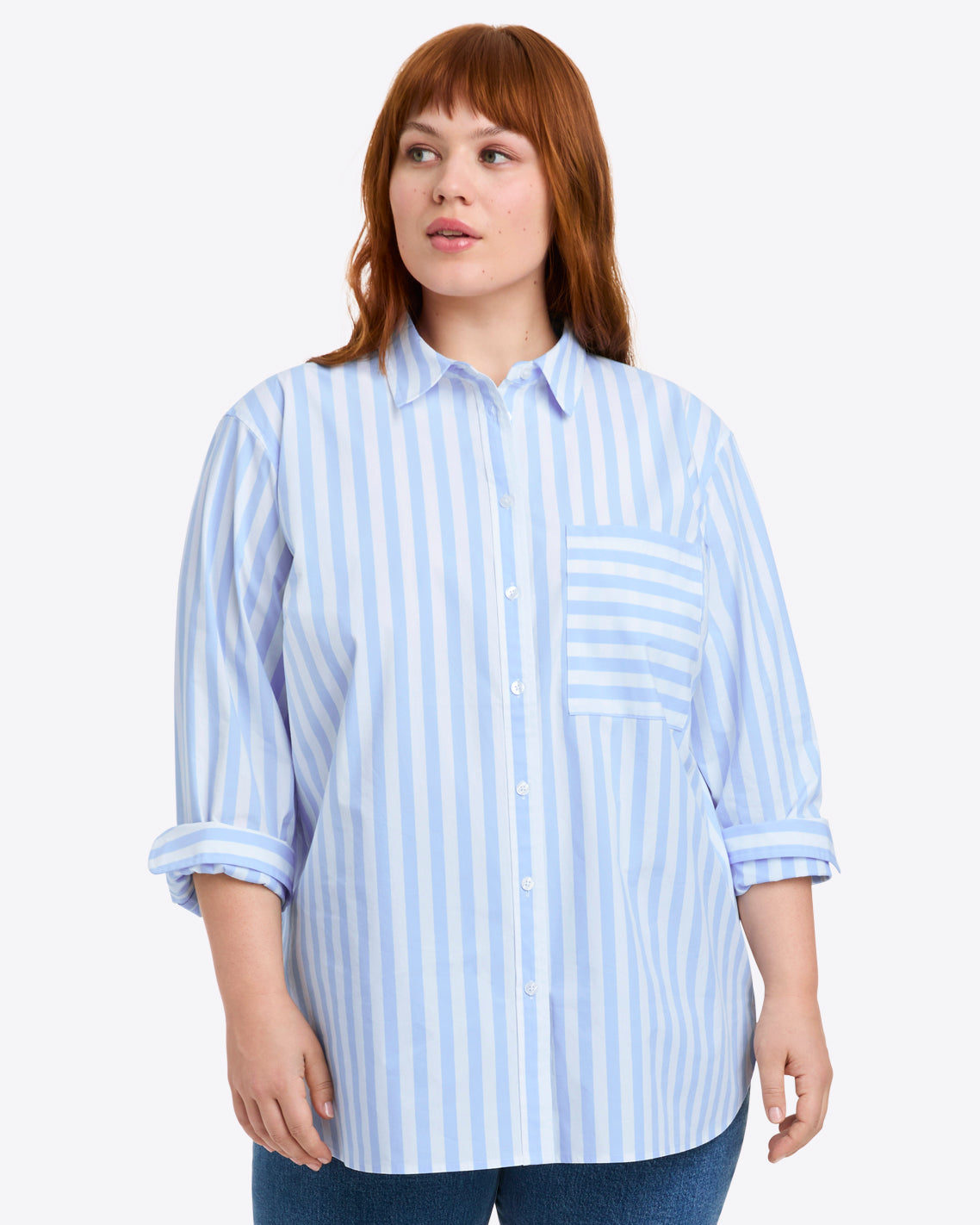 Lynn Long Sleeve Top Crisp Cotton