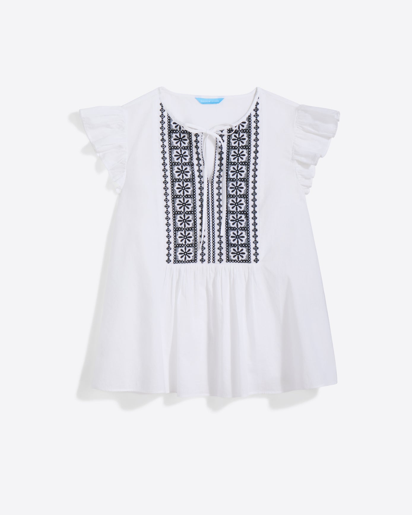 Ana Top in Embroidered Cotton