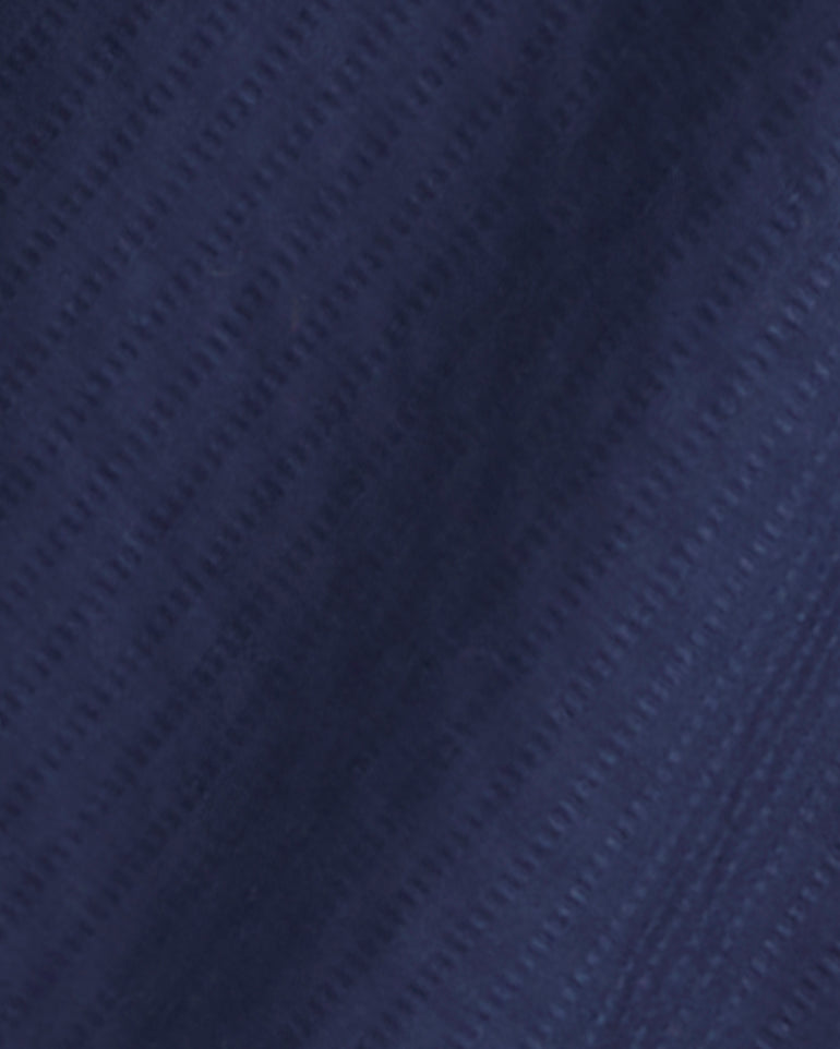 Alexandra Top in Navy Dobby Stripe