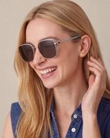 Sunglasses in Blue Silver