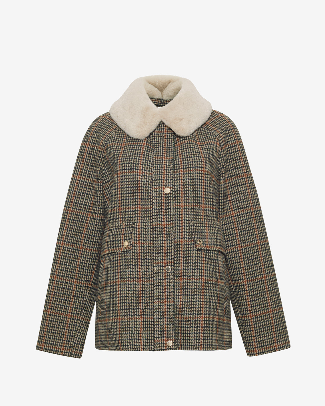 Mini Check Cropped Barn Jacket