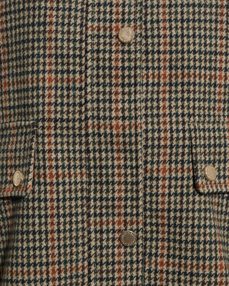 Mini Check Cropped Barn Jacket