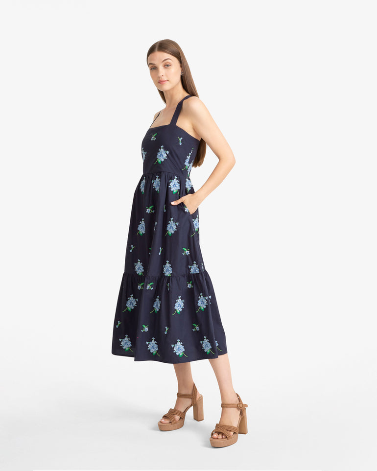 Cynthia Dress in Floral Embroidery