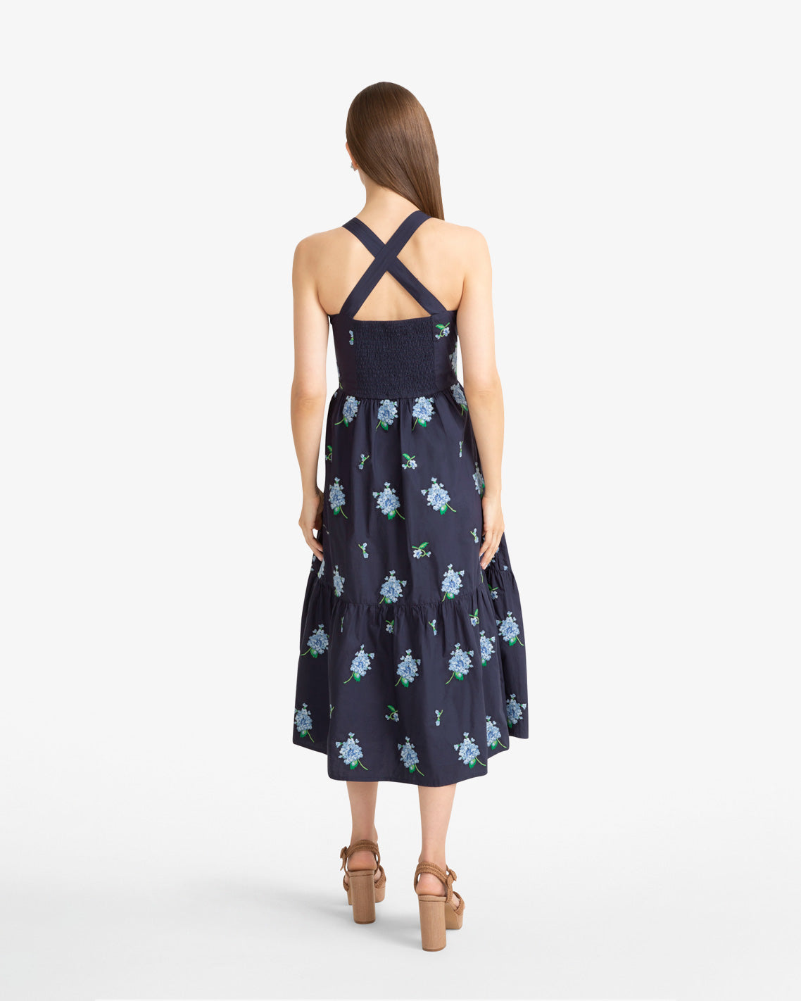 Cynthia Dress in Floral Embroidery