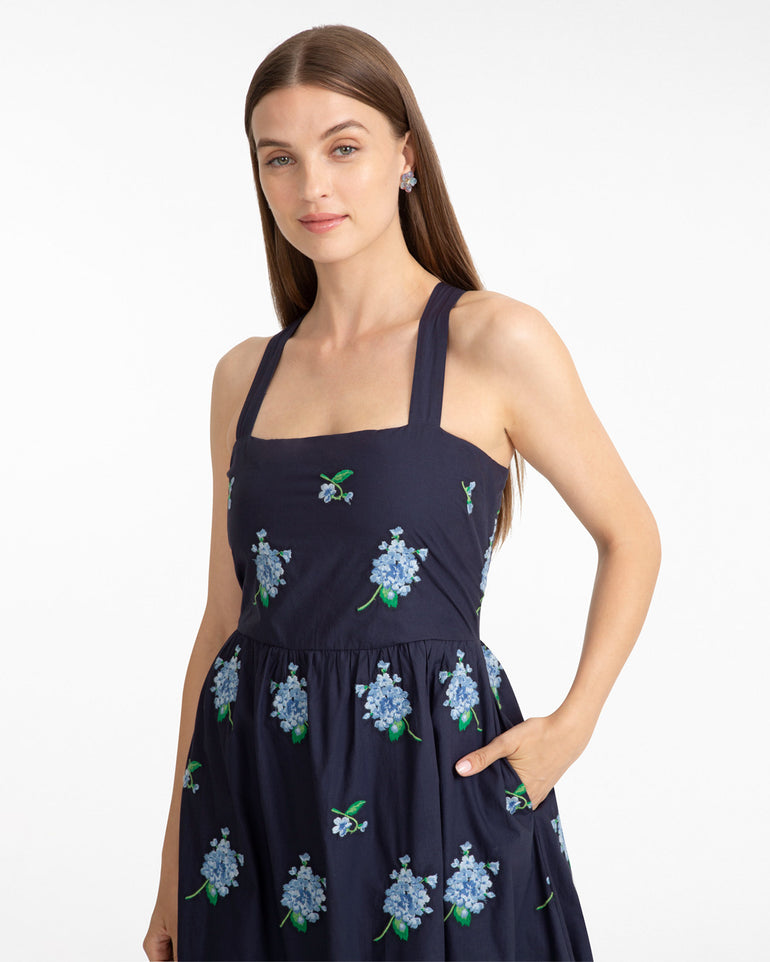 Cynthia Dress in Floral Embroidery