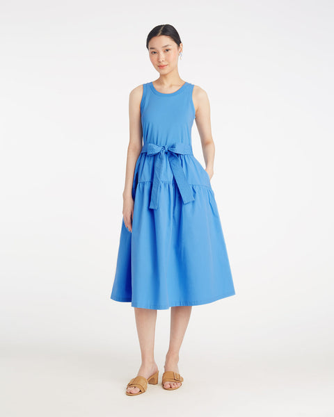 Draper James Lila Mixed Media Midi Dress Draper James Lila Mixed Media Midi Dress