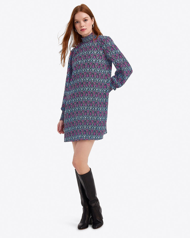 Long-Sleeve Shift Dress