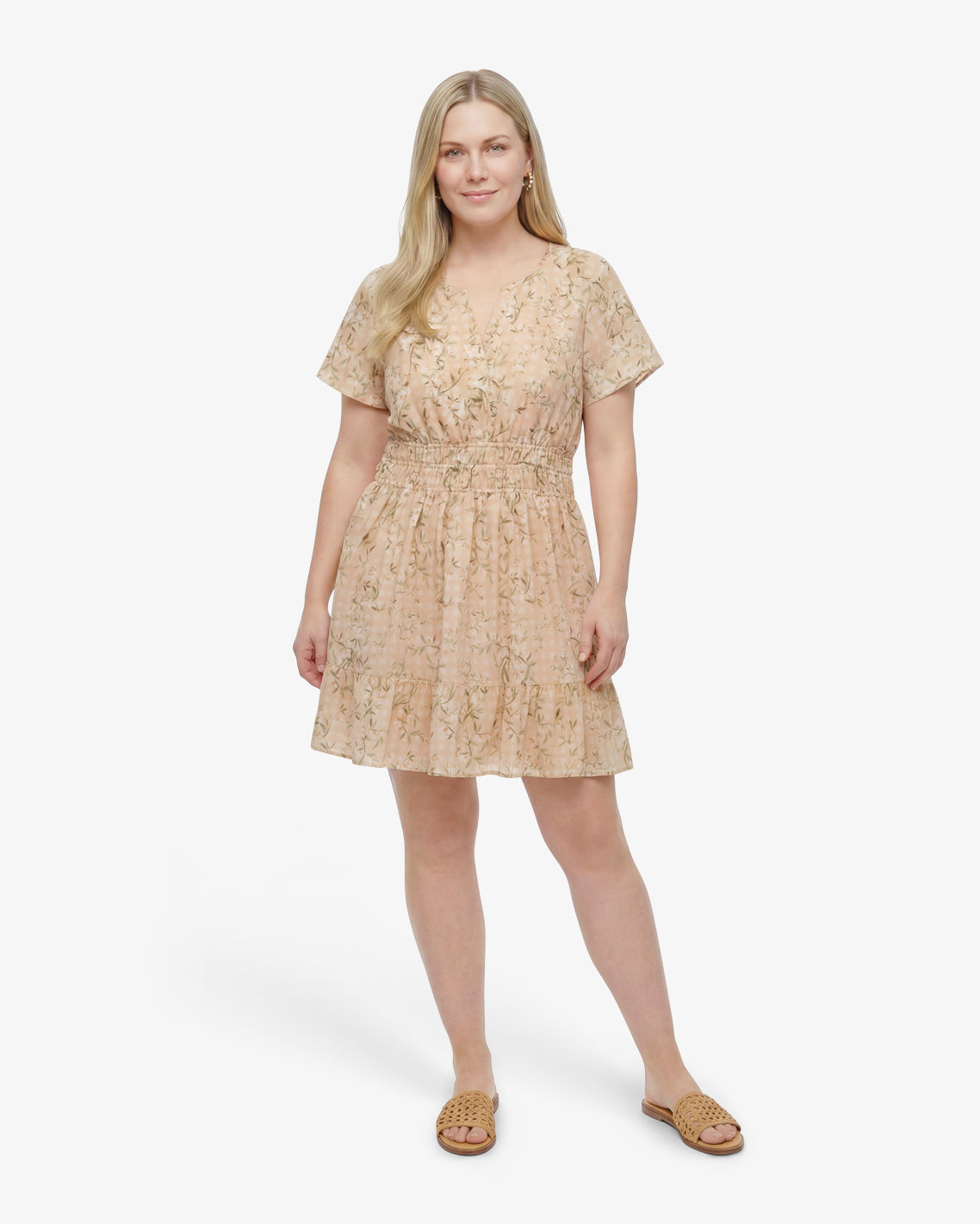 Wilson Mini Dress in Floral Rattan | Color - Floral Rattan / 3X Wilson Mini Dress in Floral Rattan | Color - Floral Rattan / 3X