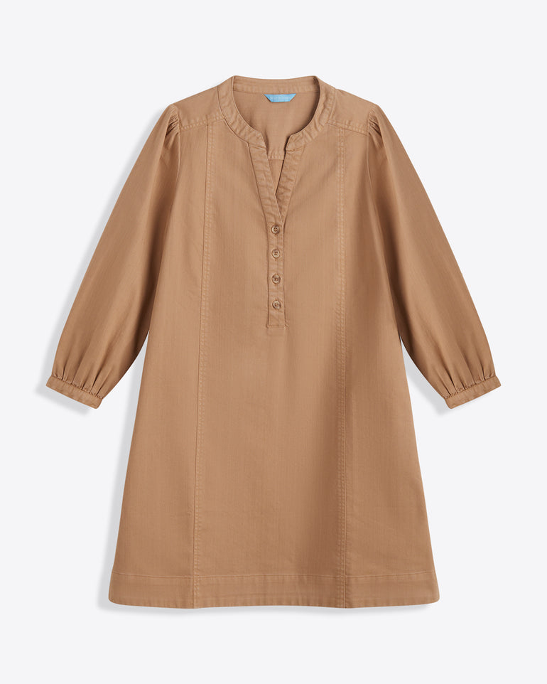 Felicity Popover Shift Dress in Croissant