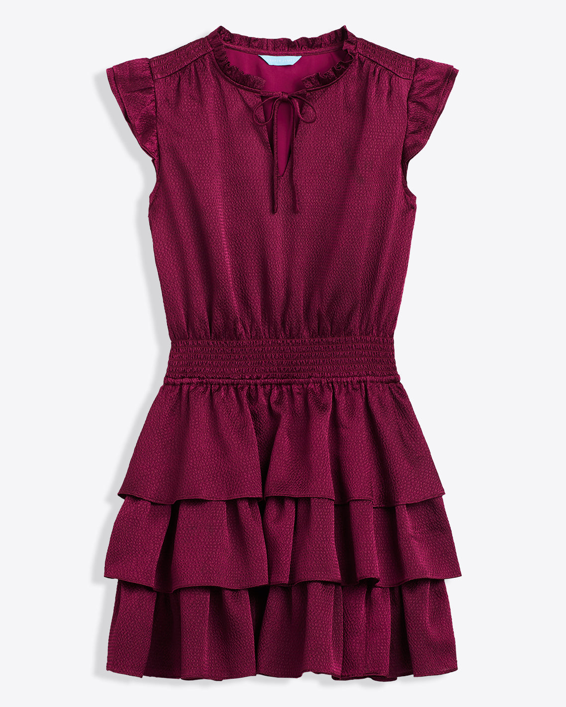 Alana Tiered Dress in Hammered Satin Draper James Alana Tiered Dress in Hammered Satin Draper James