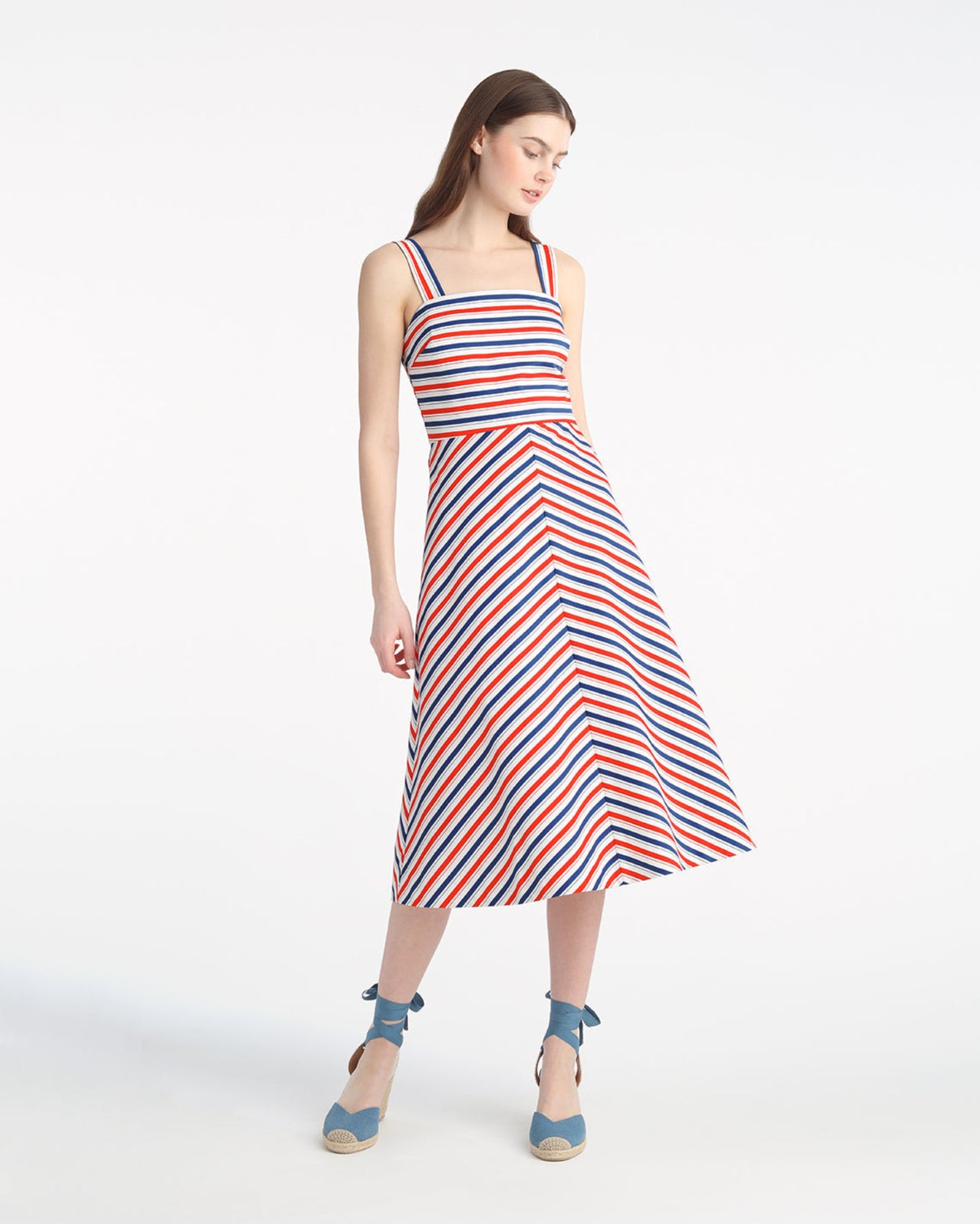 Angela Love Circle Midi Dress in Americana Stripes | Color - Americana Stripe / 6