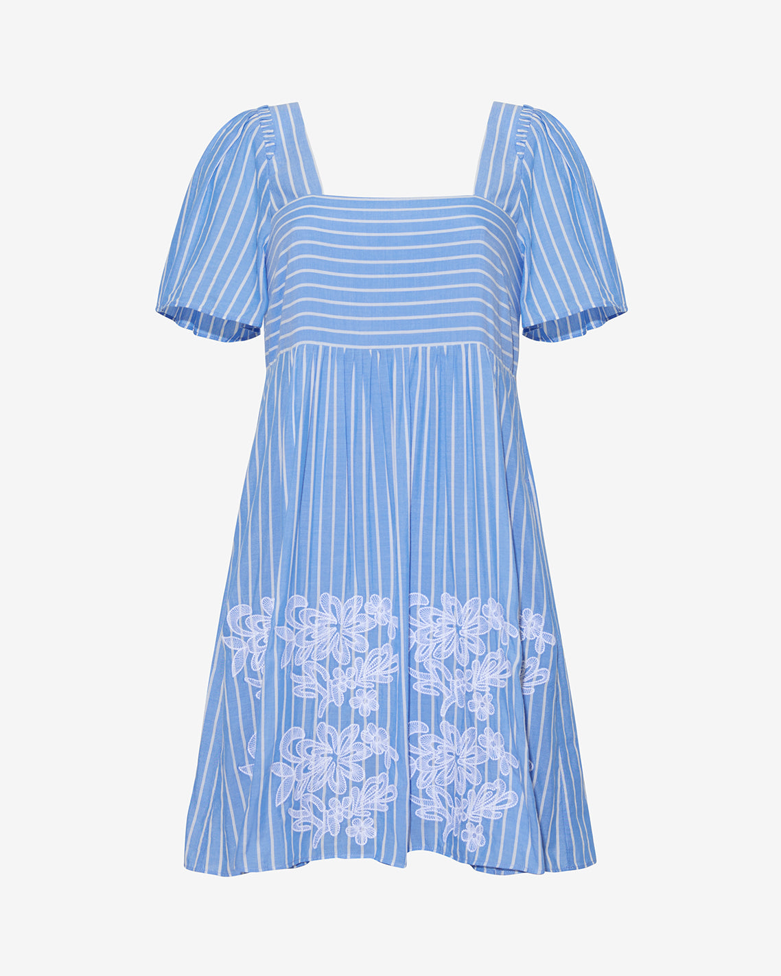 Dottie Babydoll Dress with Floral Embroidery Draper James Dottie Babydoll Dress with Floral Embroidery Draper James