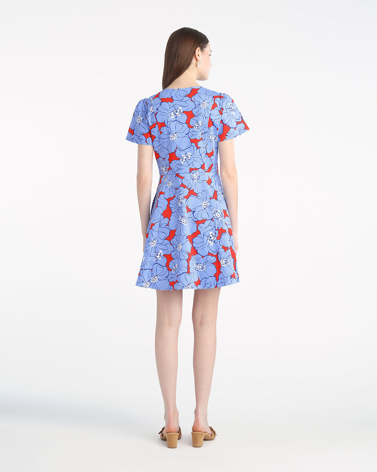 Mae Love Circle Mini Dress in Floating Floral