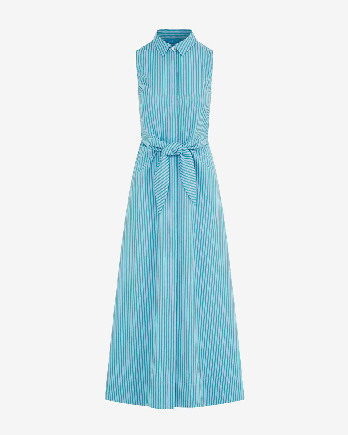 Evangeline Dress in Seersucker Stripe